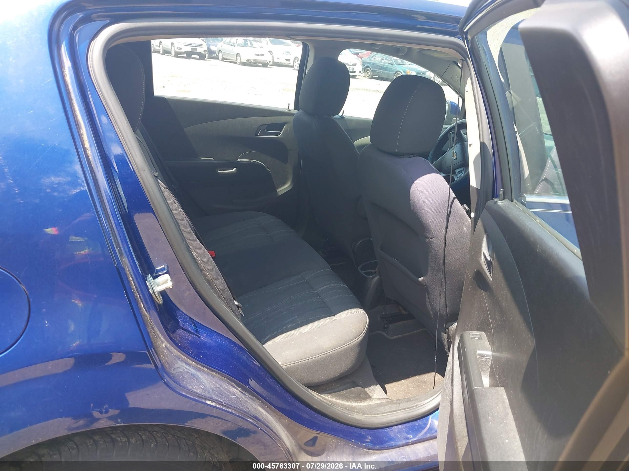 2013 Chevrolet Sonic Lt Auto Blue vin: 1G1JC6SH1D4121158