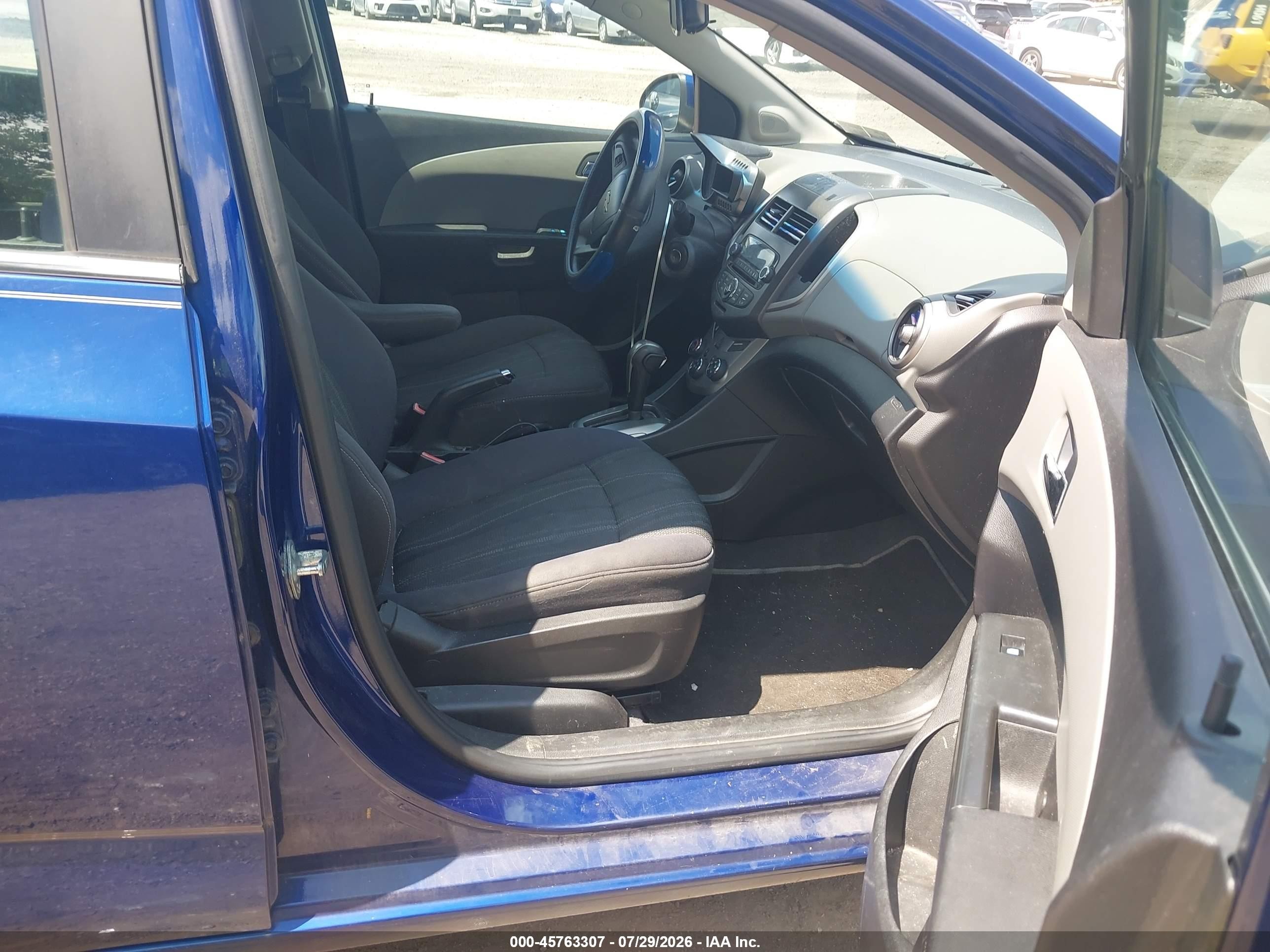 2013 Chevrolet Sonic Lt Auto Blue vin: 1G1JC6SH1D4121158