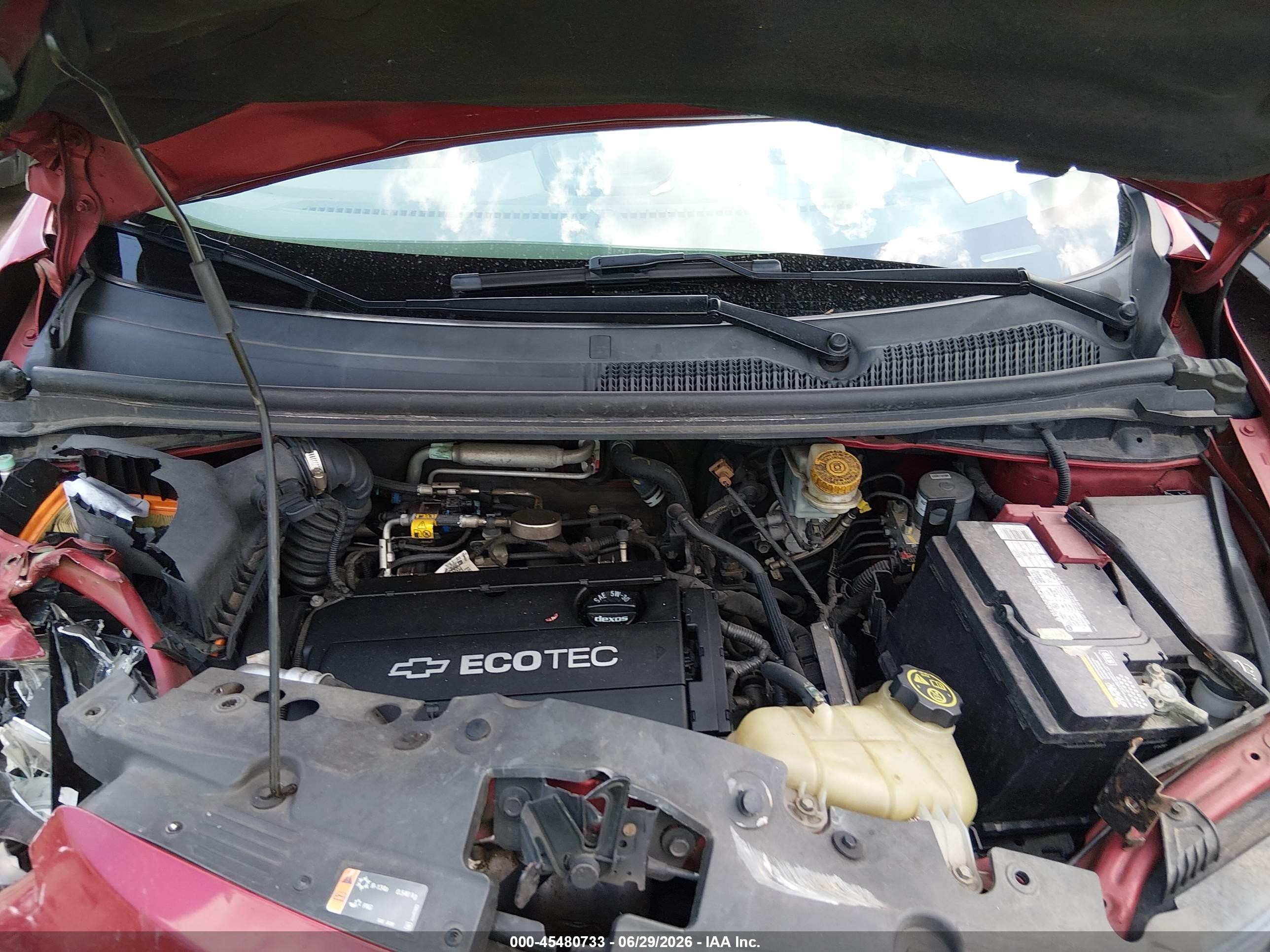 2014 Chevrolet Sonic Lt Auto Красный vin: 1G1JC6SH1E4108962