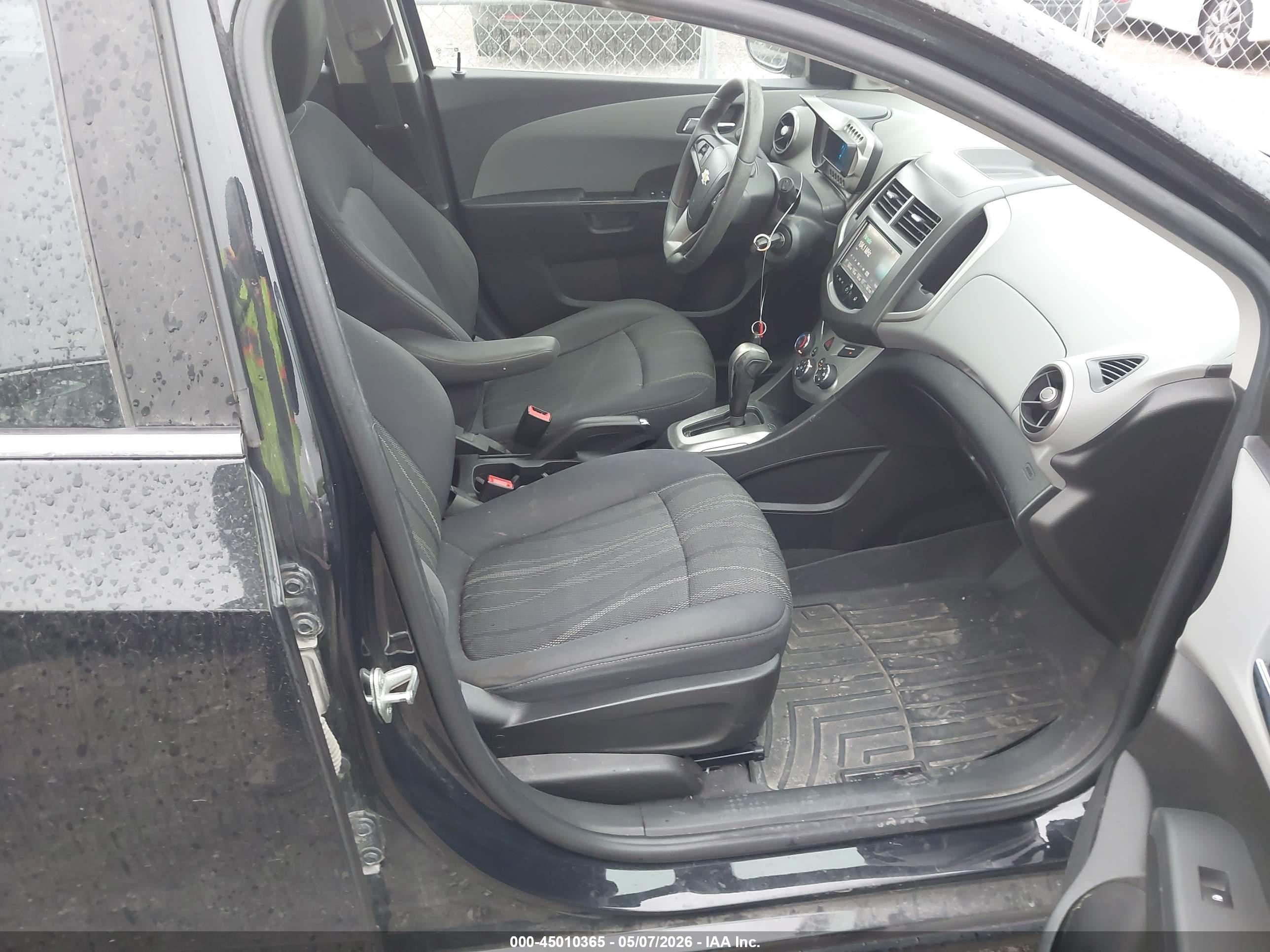 2014 Chevrolet Sonic Lt Auto Черный vin: 1G1JC6SH1E4212819