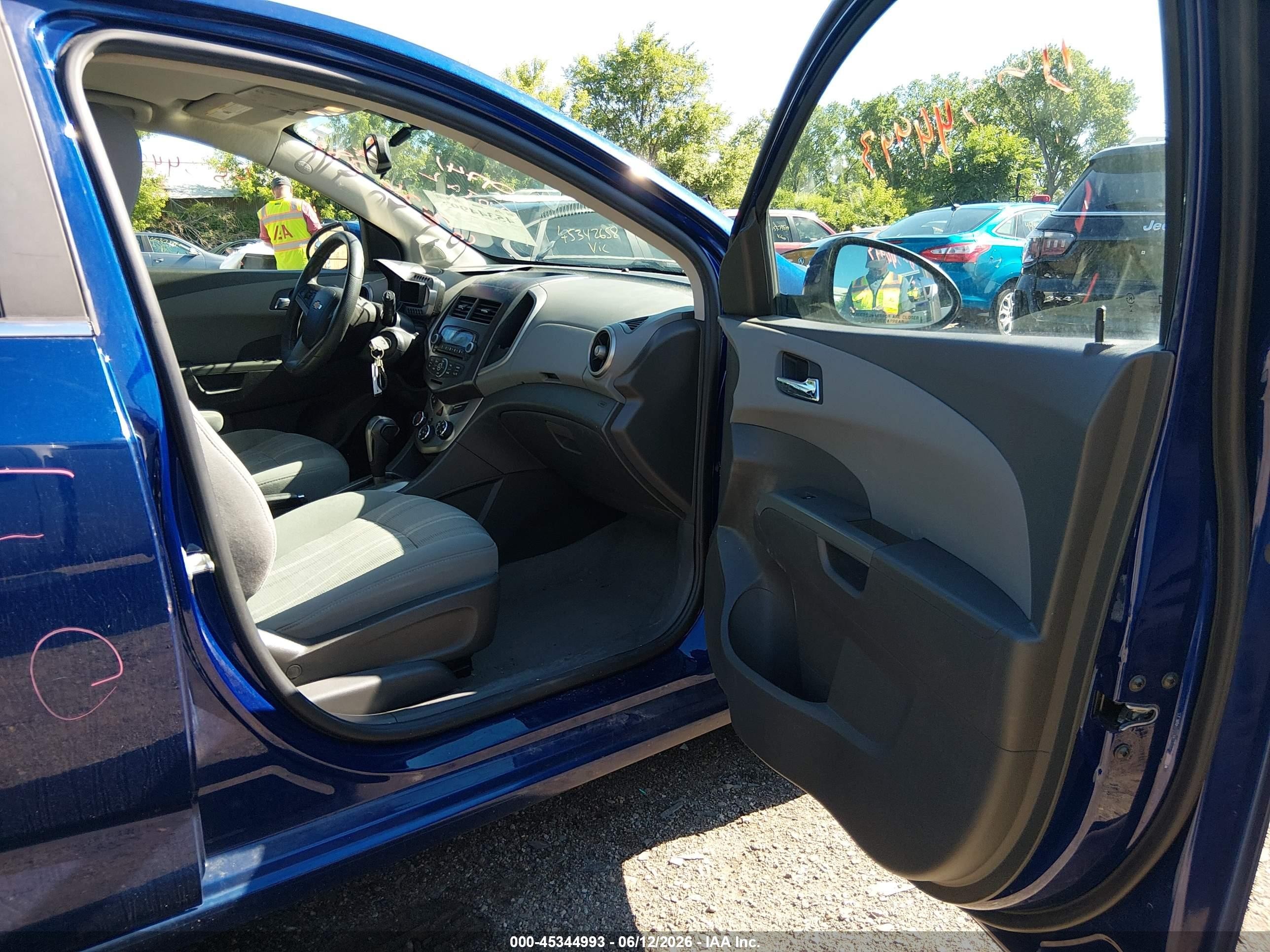 2014 Chevrolet Sonic Lt Auto Blue vin: 1G1JC6SH1E4230706