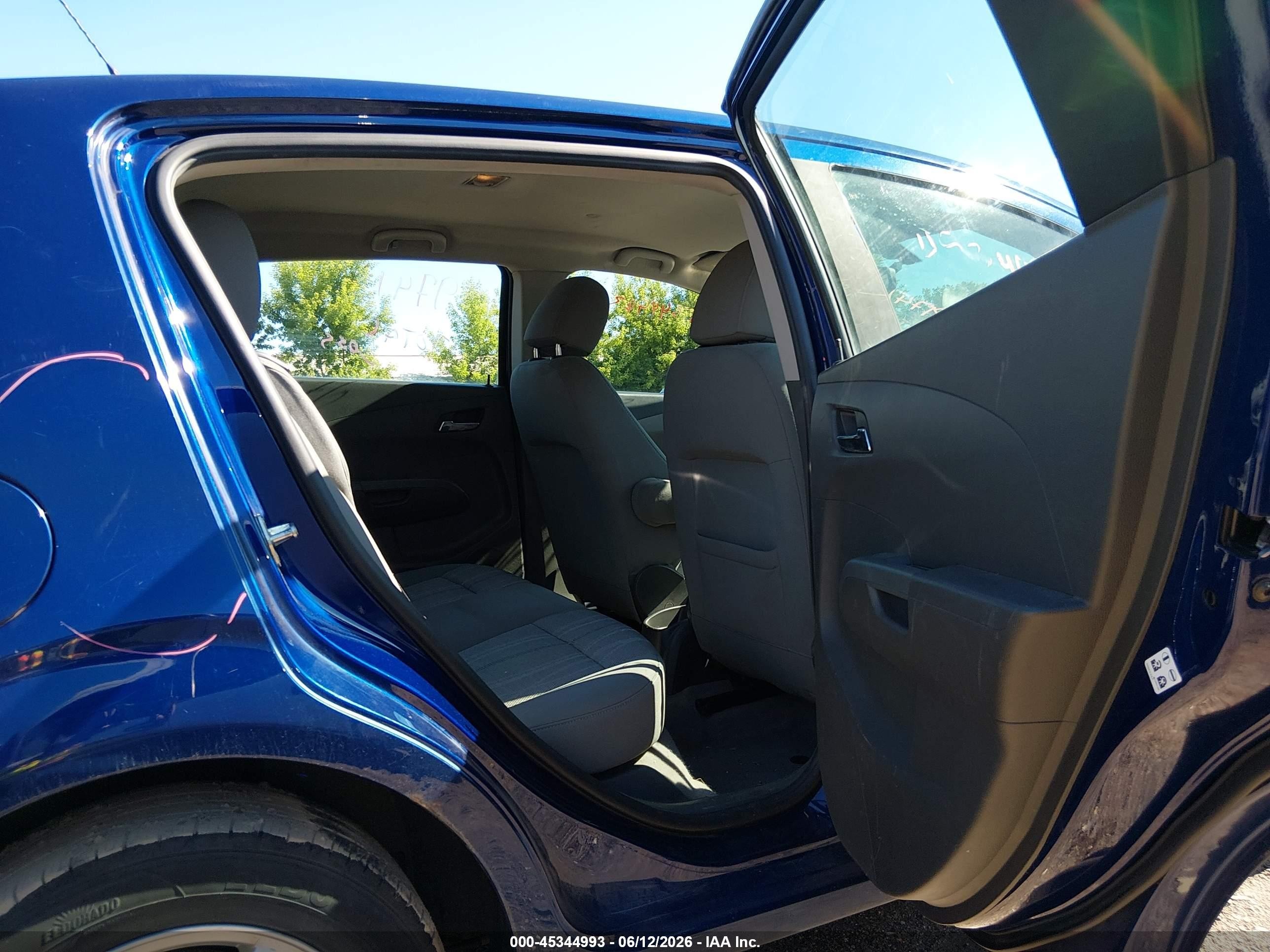 2014 Chevrolet Sonic Lt Auto Blue vin: 1G1JC6SH1E4230706