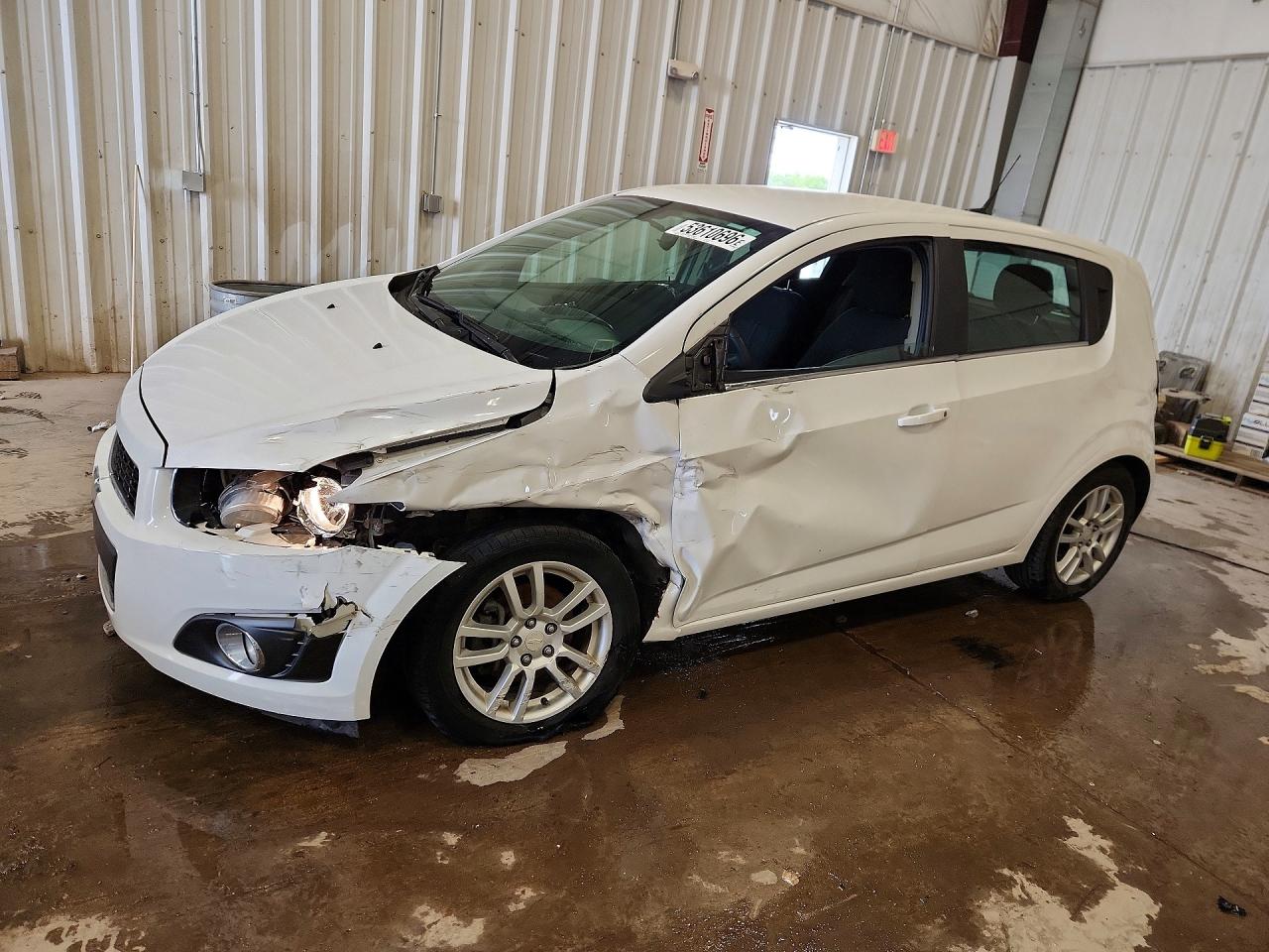 2014 Chevrolet Sonic Lt White vin: 1G1JC6SH1E4233296