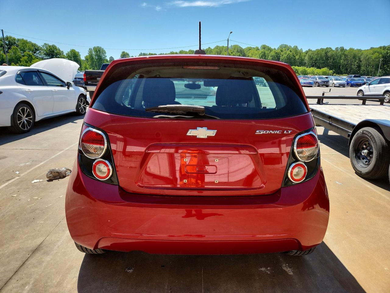 2015 Chevrolet Sonic Lt Red vin: 1G1JC6SH1F4127321