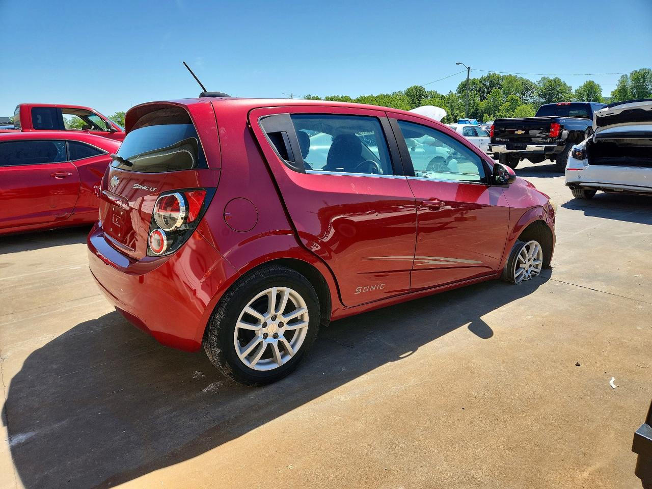 2015 Chevrolet Sonic Lt Red vin: 1G1JC6SH1F4127321