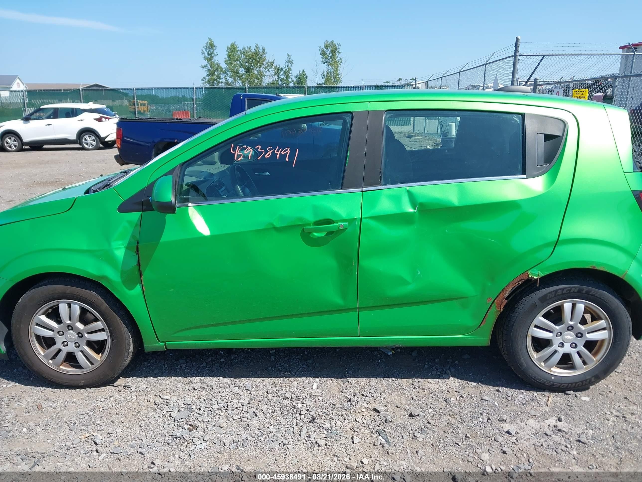 2015 Chevrolet Sonic Lt Auto Green vin: 1G1JC6SH1F4160335