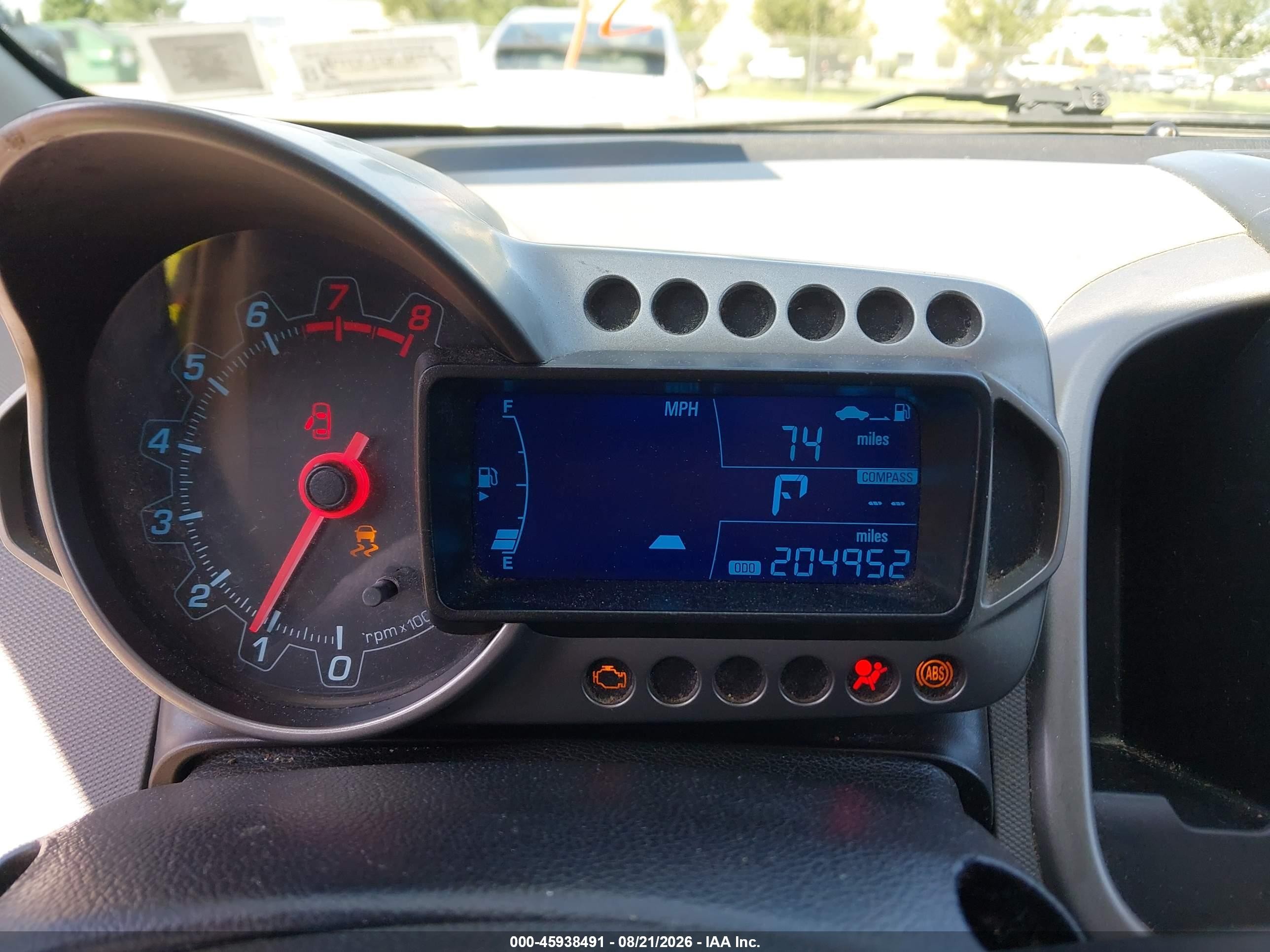 2015 Chevrolet Sonic Lt Auto Green vin: 1G1JC6SH1F4160335