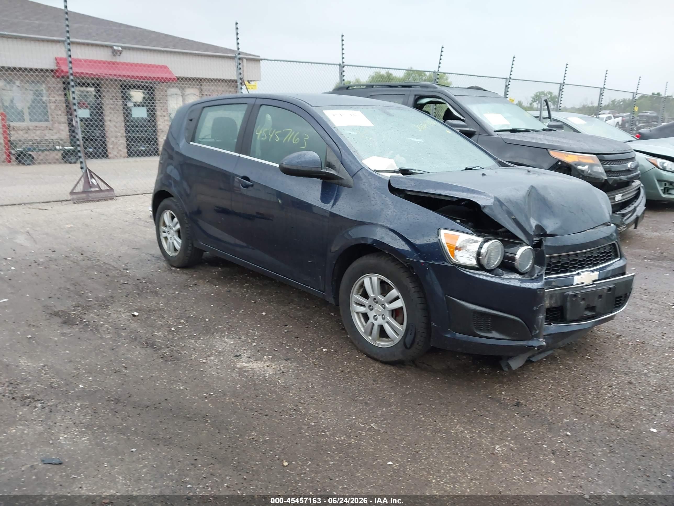 2015 Chevrolet Sonic Lt Auto Blue vin: 1G1JC6SH1F4163784