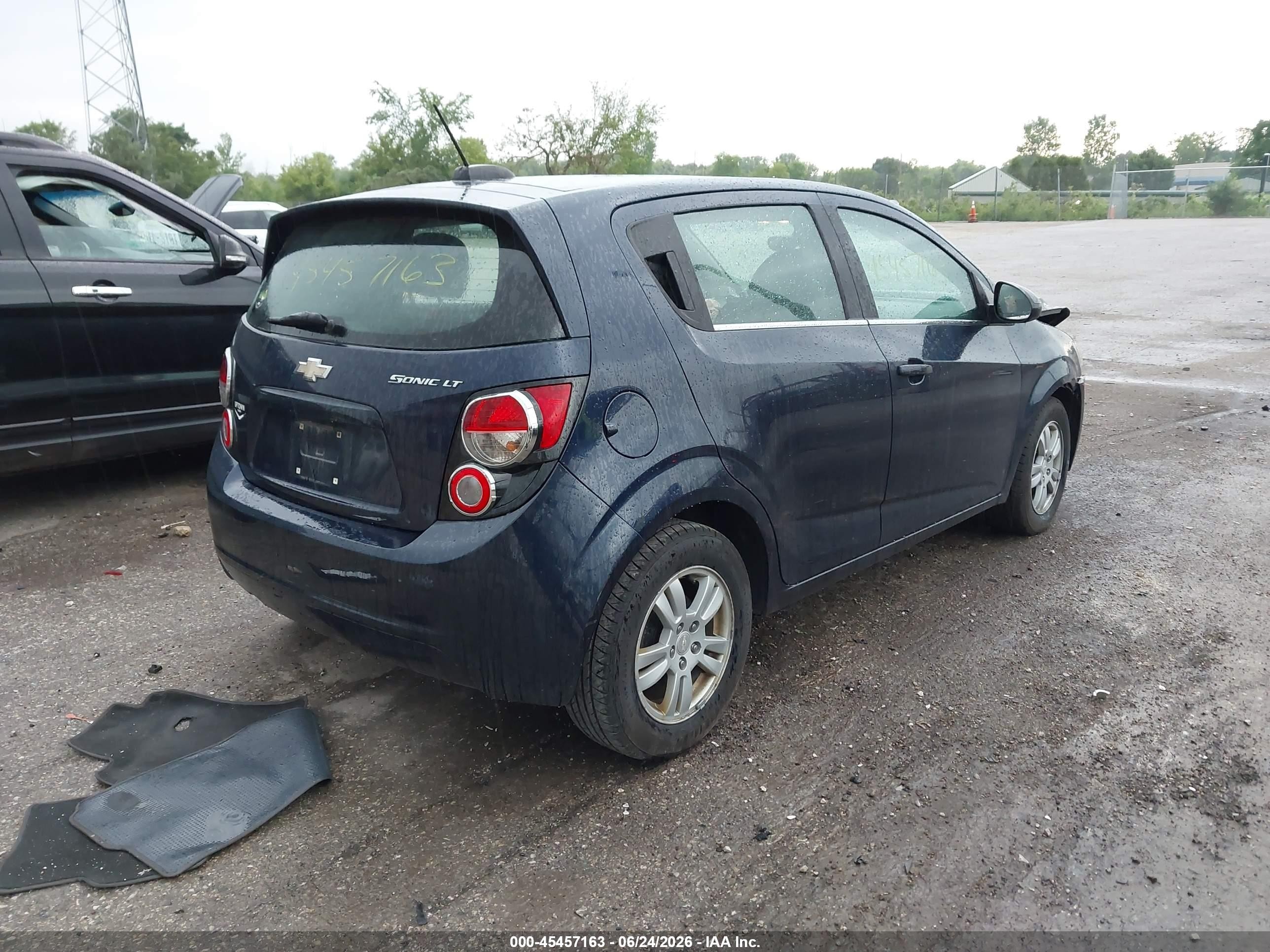 2015 Chevrolet Sonic Lt Auto Blue vin: 1G1JC6SH1F4163784