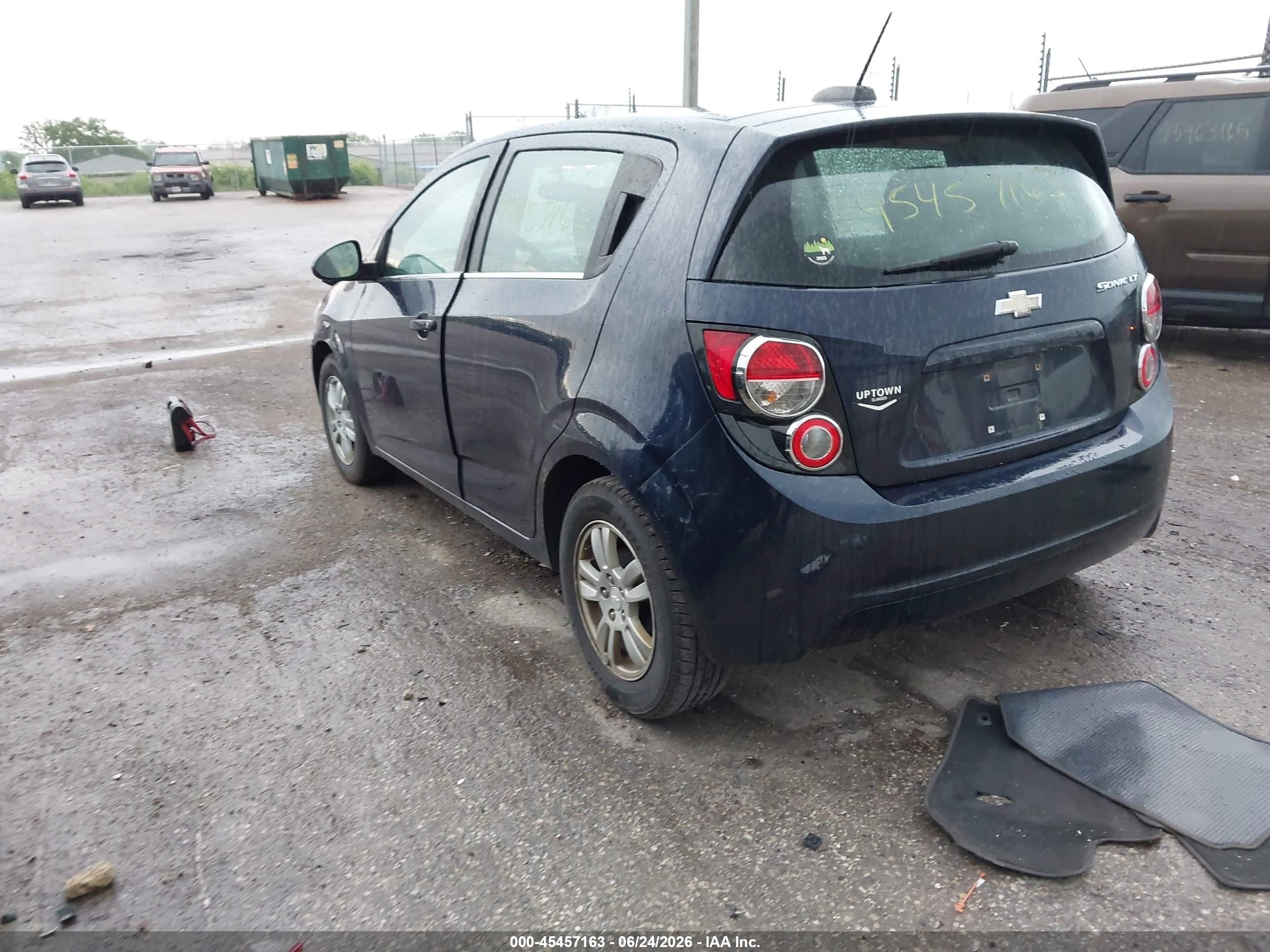 2015 Chevrolet Sonic Lt Auto Blue vin: 1G1JC6SH1F4163784