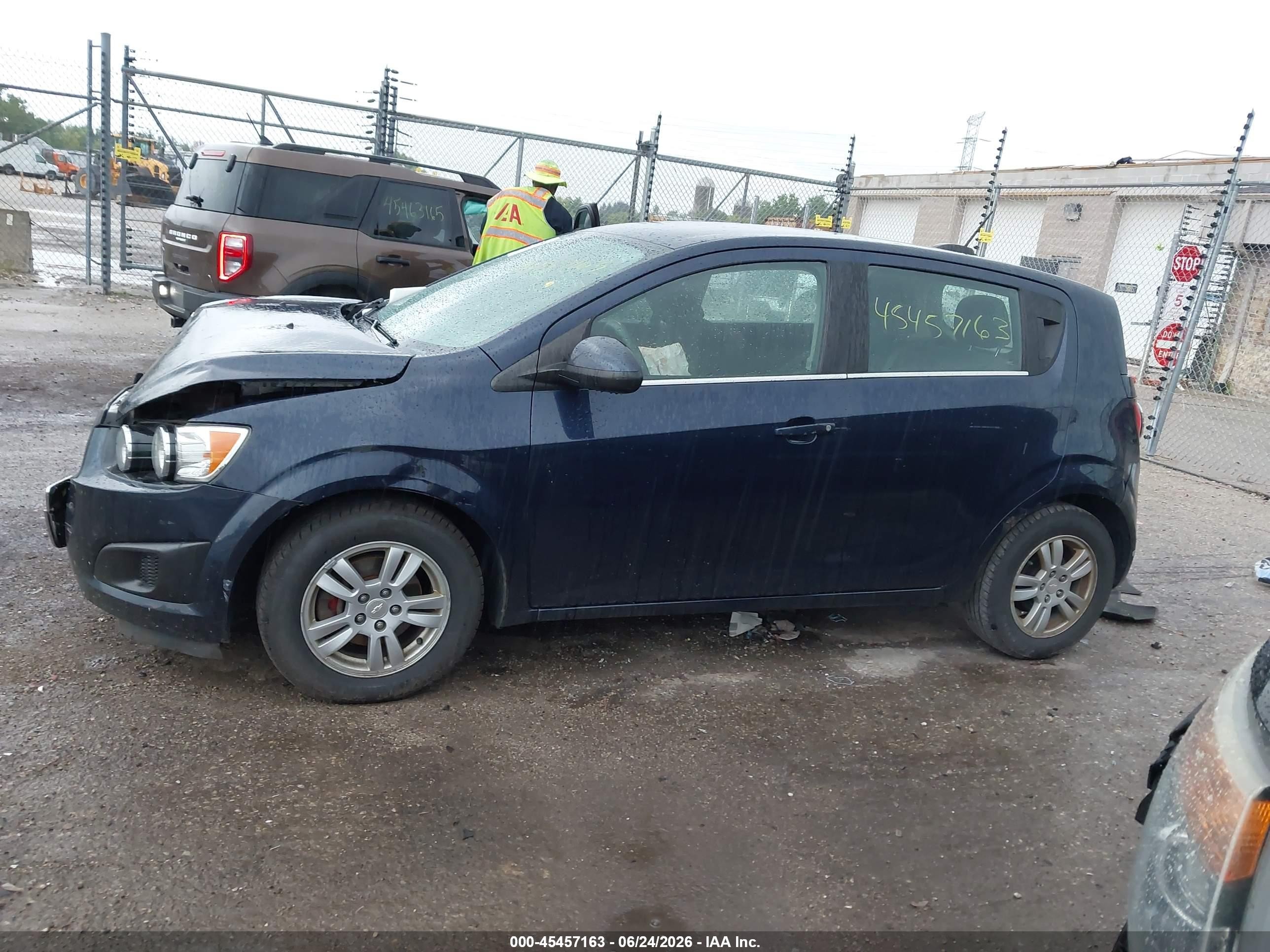 2015 Chevrolet Sonic Lt Auto Blue vin: 1G1JC6SH1F4163784