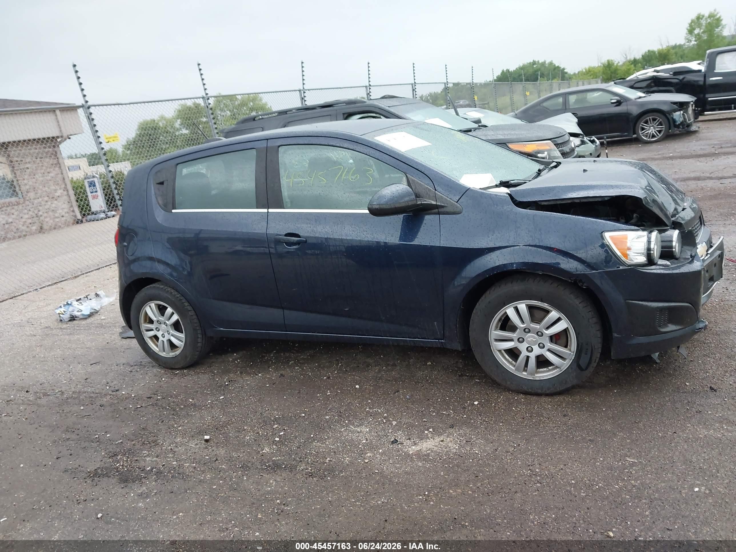 2015 Chevrolet Sonic Lt Auto Blue vin: 1G1JC6SH1F4163784