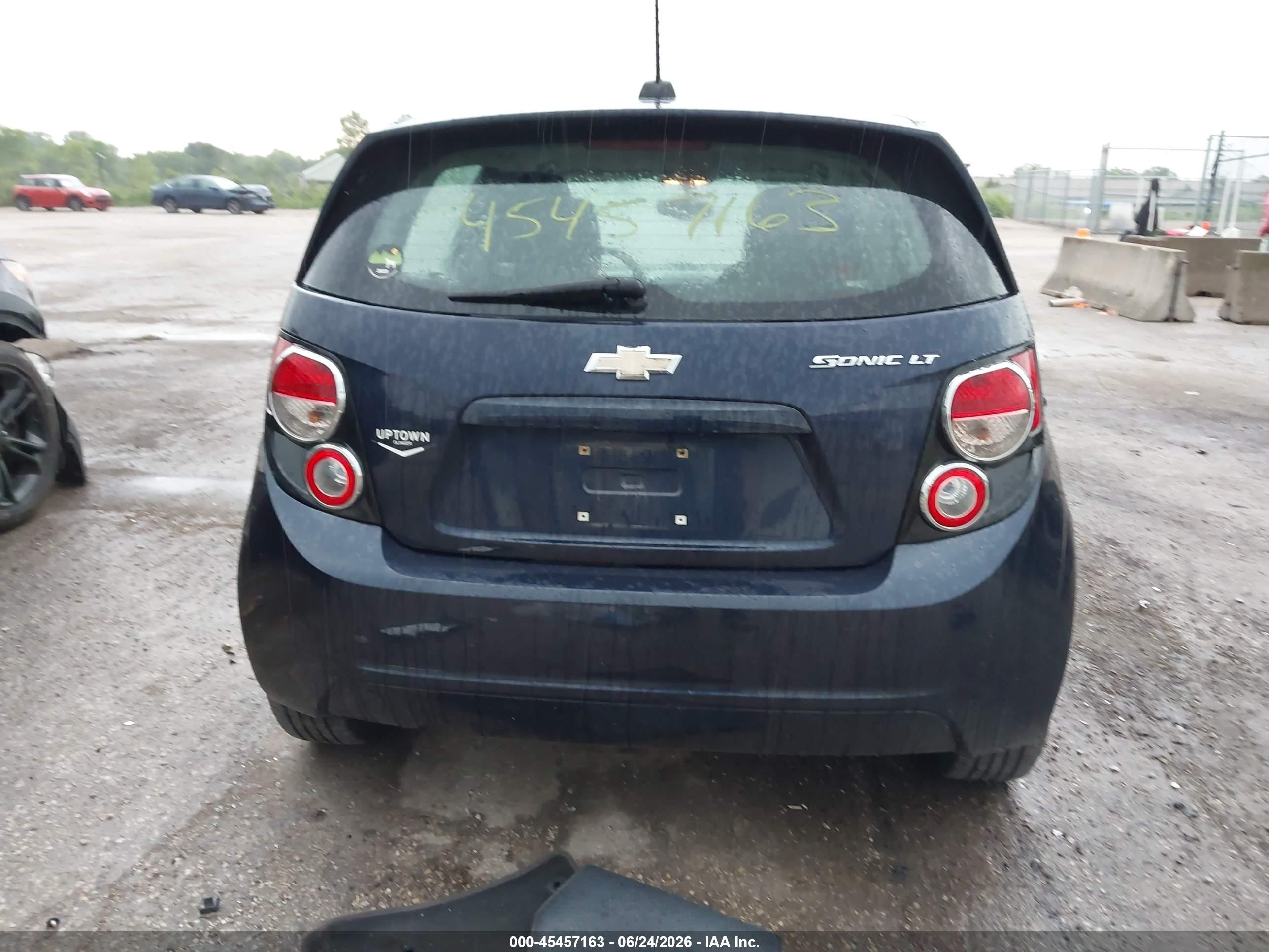 2015 Chevrolet Sonic Lt Auto Blue vin: 1G1JC6SH1F4163784