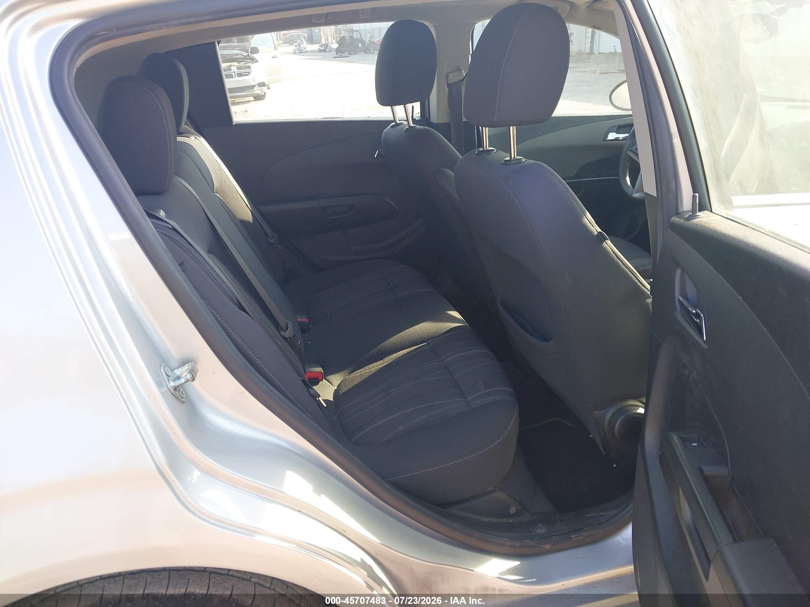 2015 Chevrolet Sonic Lt Auto Black vin: 1G1JC6SH1F4203913
