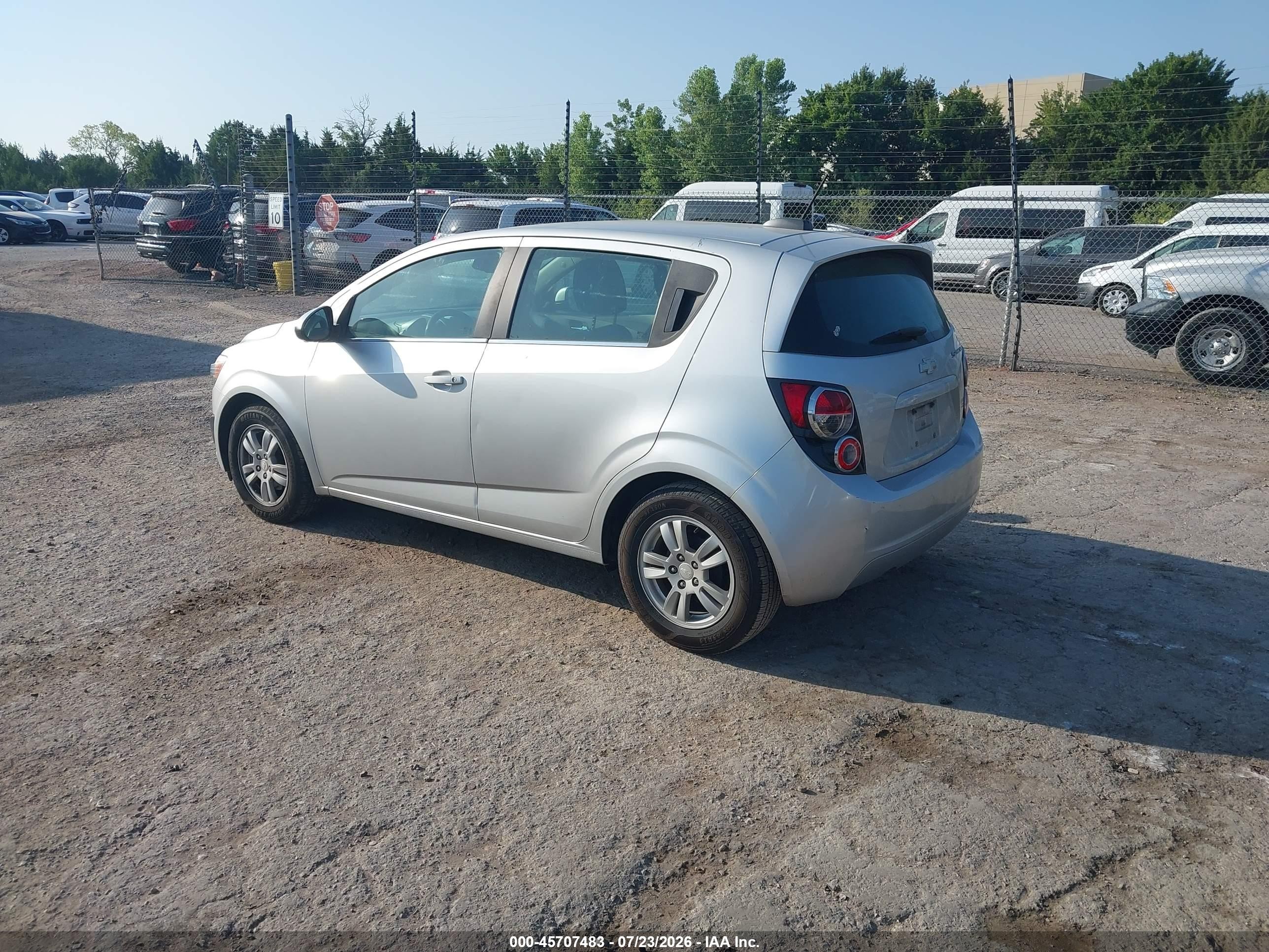 2015 Chevrolet Sonic Lt Auto Black vin: 1G1JC6SH1F4203913