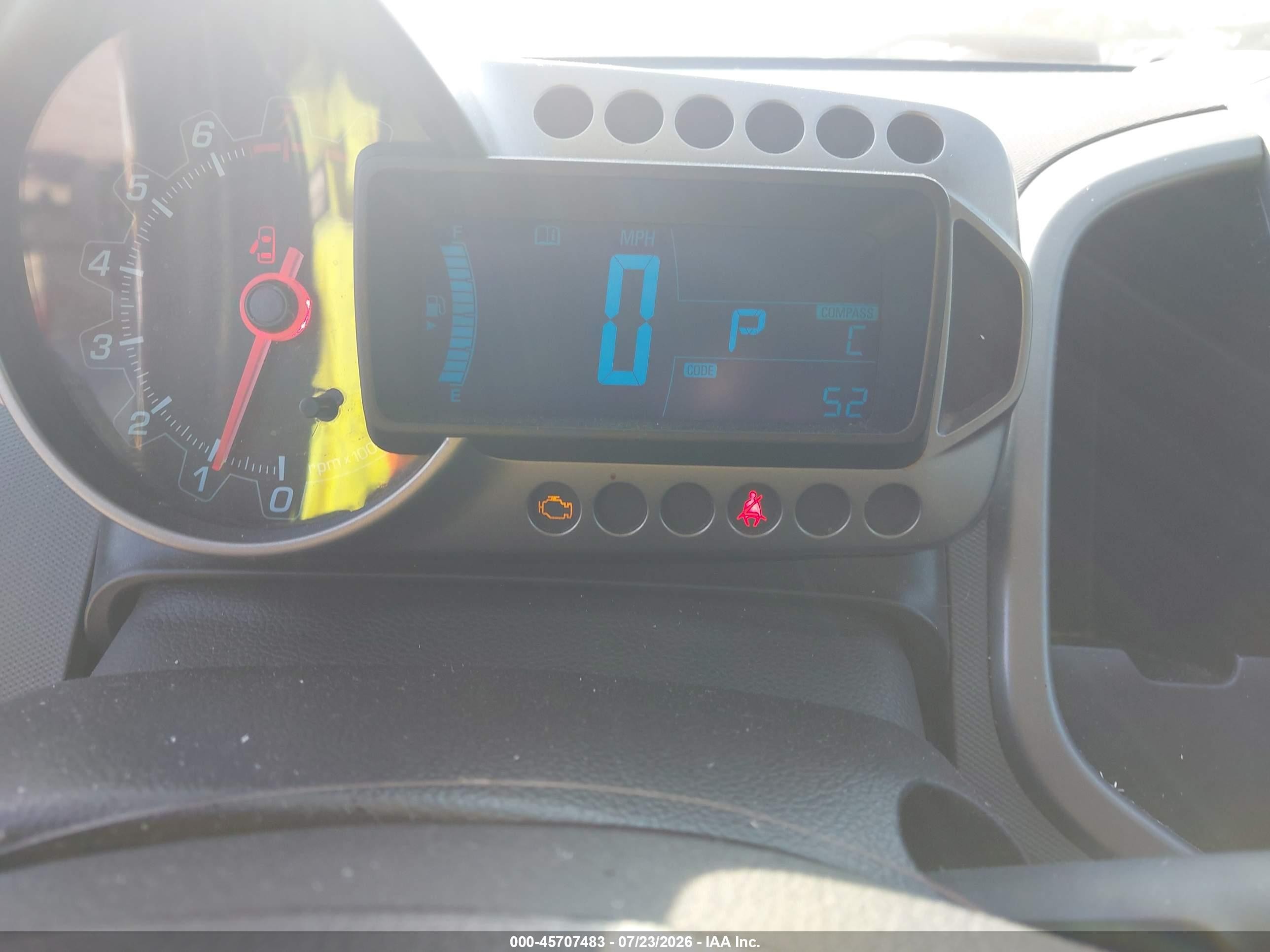 2015 Chevrolet Sonic Lt Auto Black vin: 1G1JC6SH1F4203913