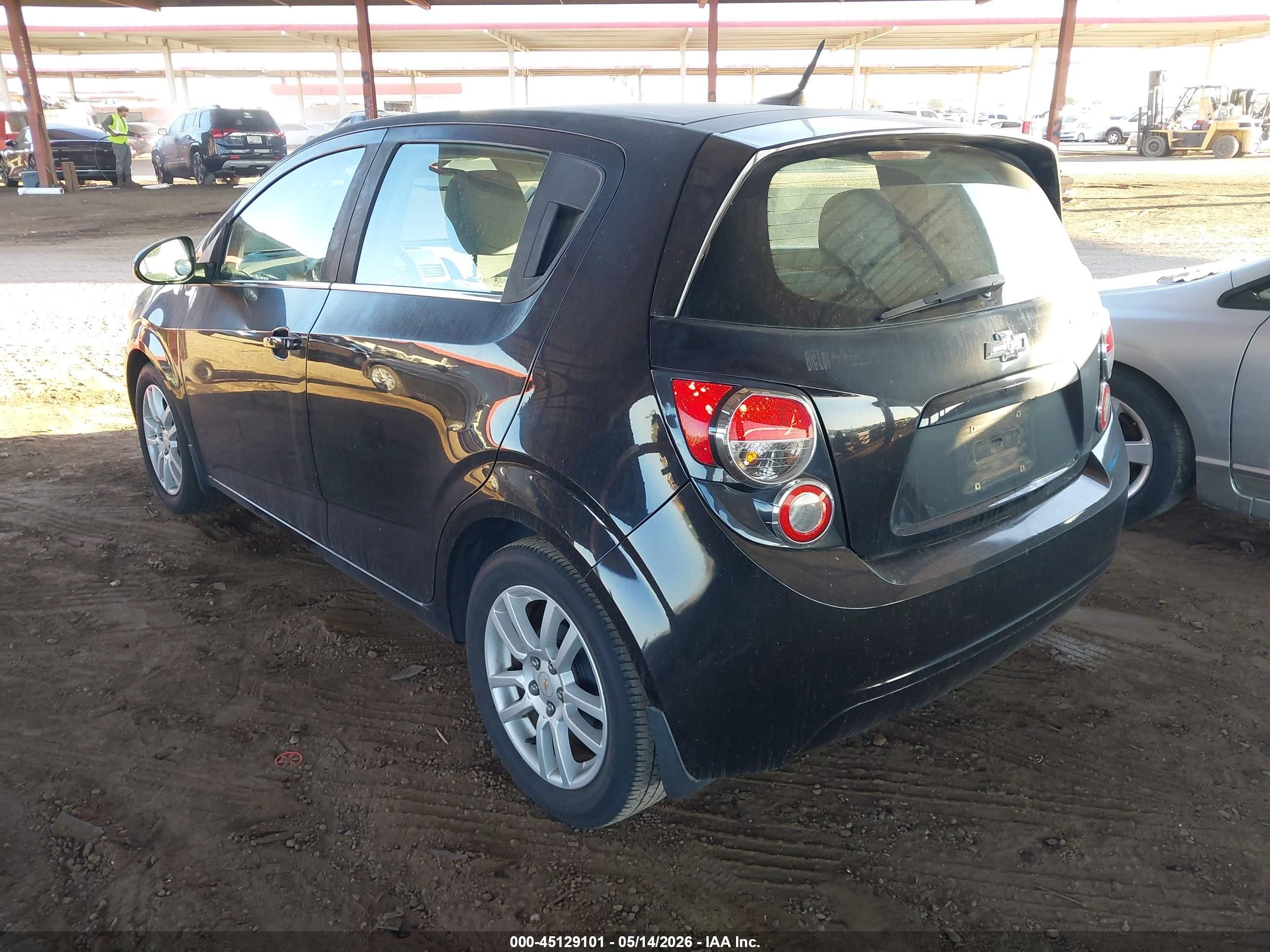 2012 Chevrolet Sonic 2lt Black vin: 1G1JC6SH2C4156953