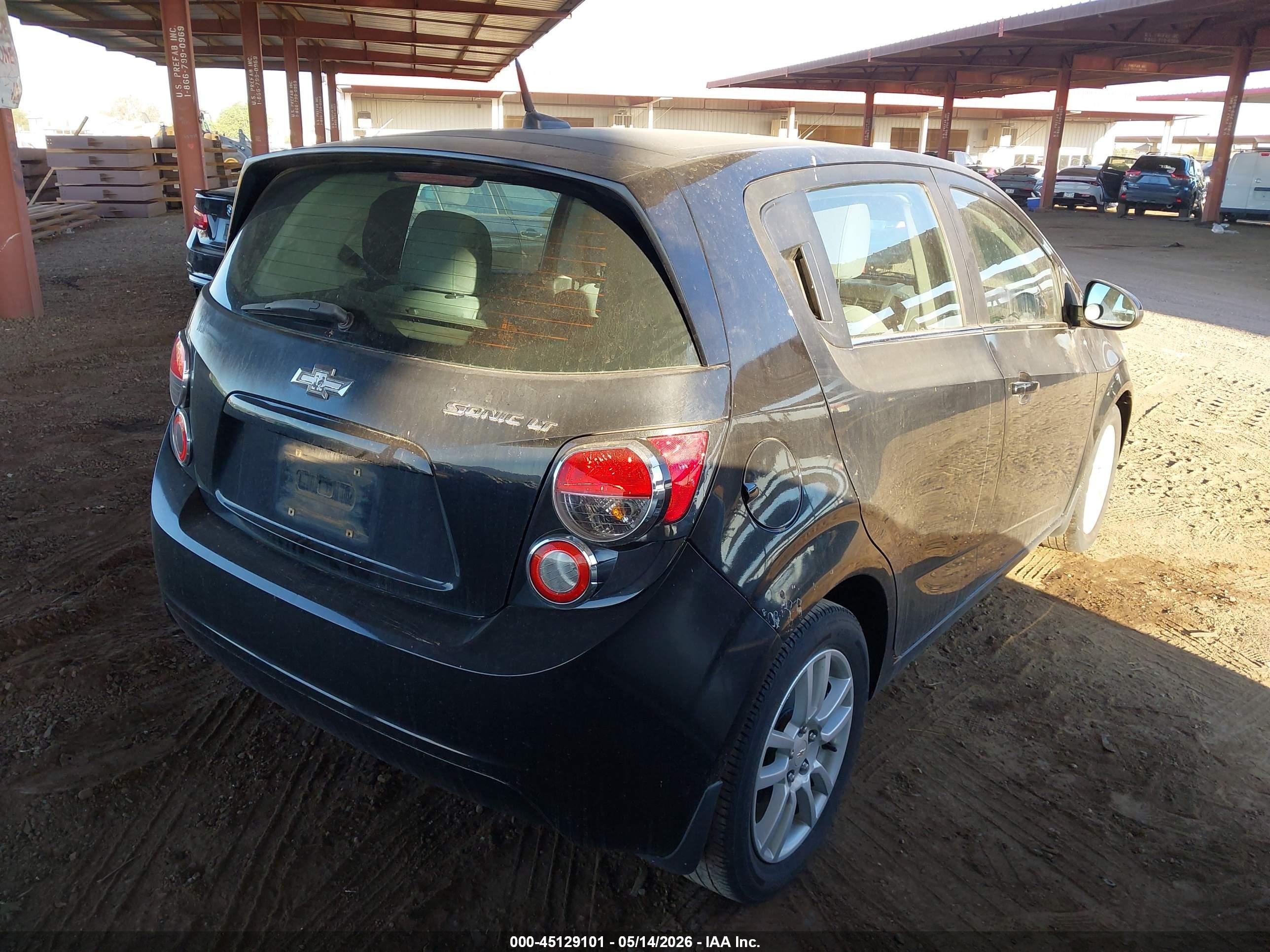 2012 Chevrolet Sonic 2lt Black vin: 1G1JC6SH2C4156953