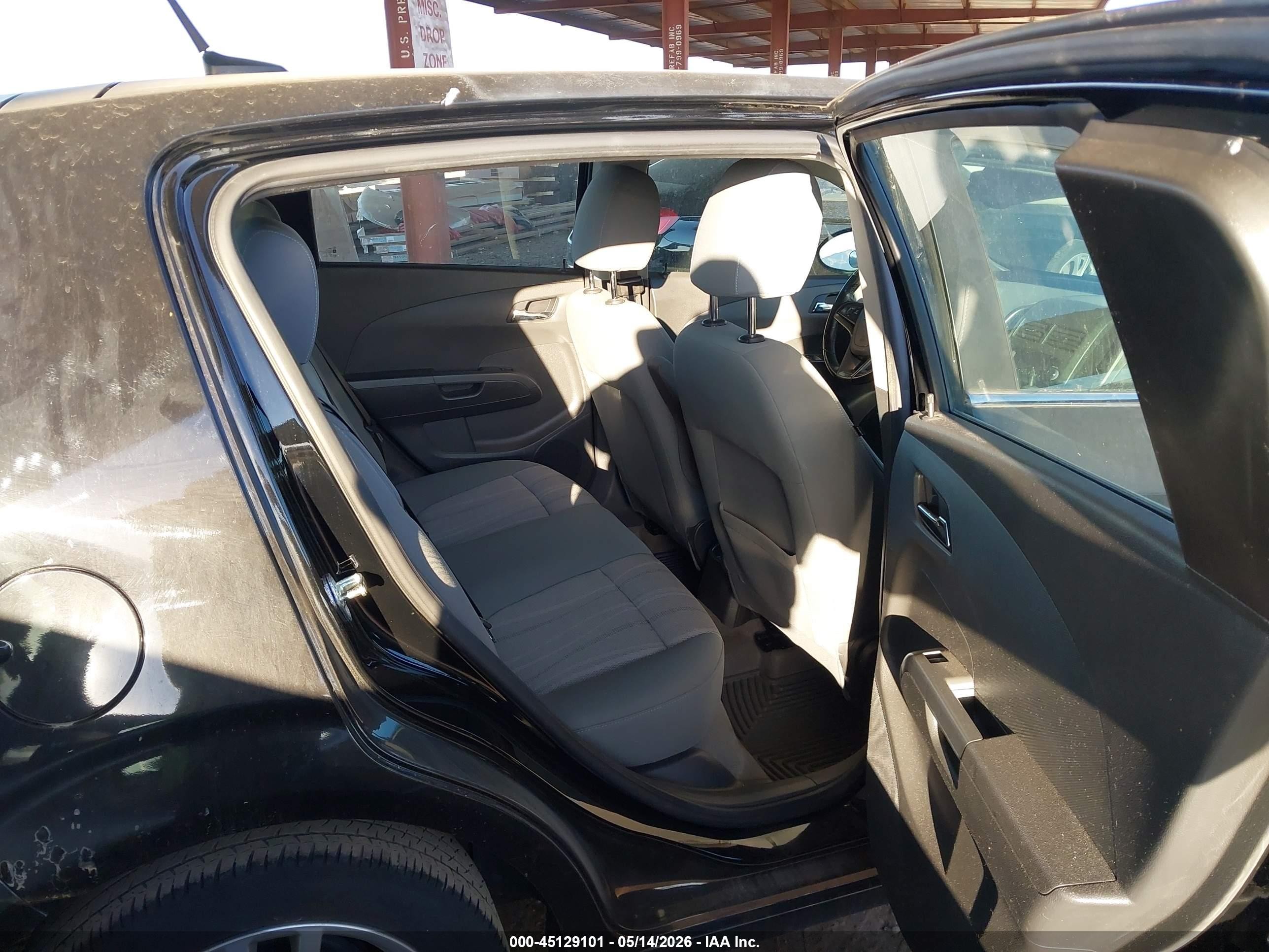 2012 Chevrolet Sonic 2lt Black vin: 1G1JC6SH2C4156953