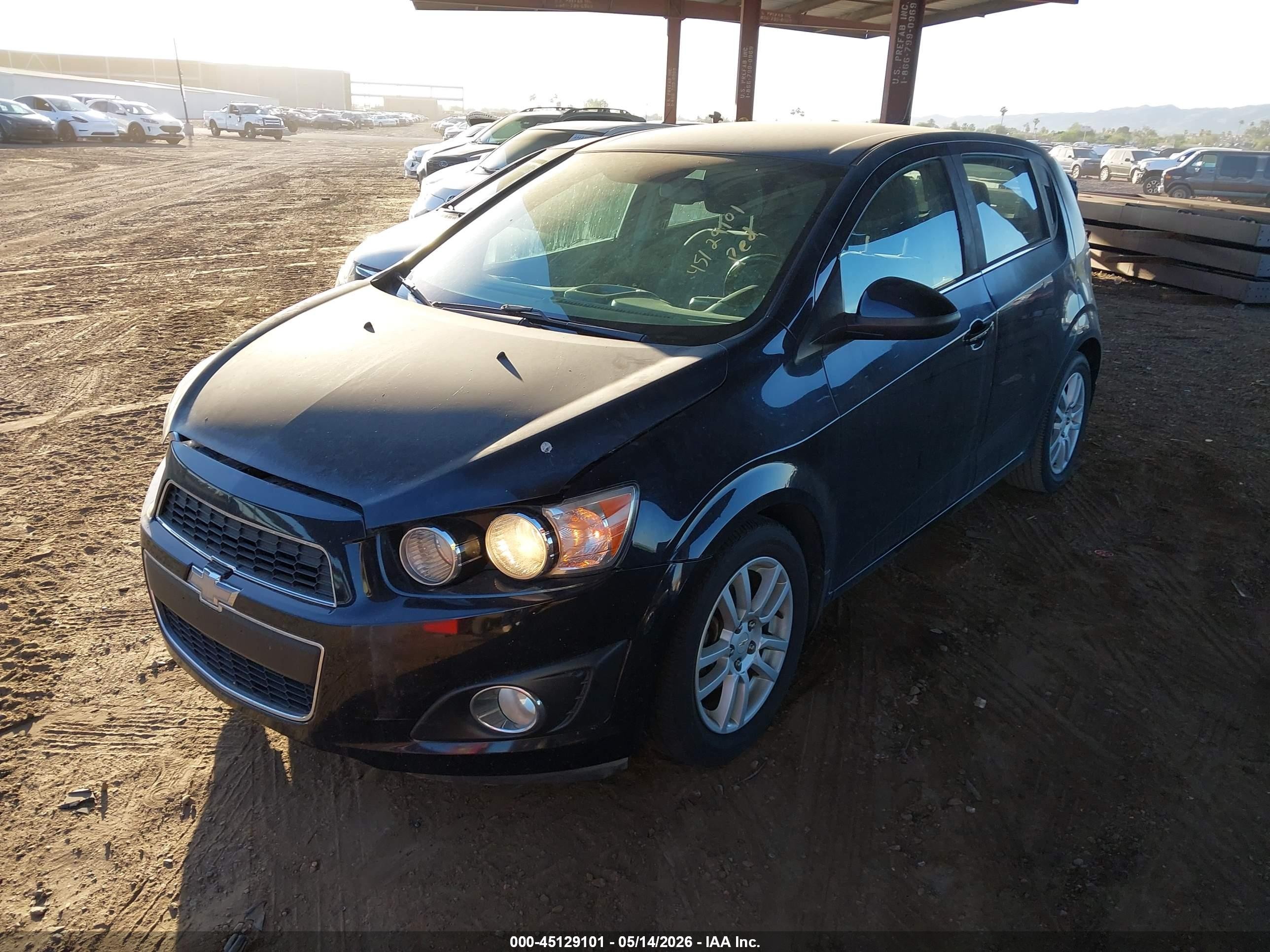 2012 Chevrolet Sonic 2lt Black vin: 1G1JC6SH2C4156953