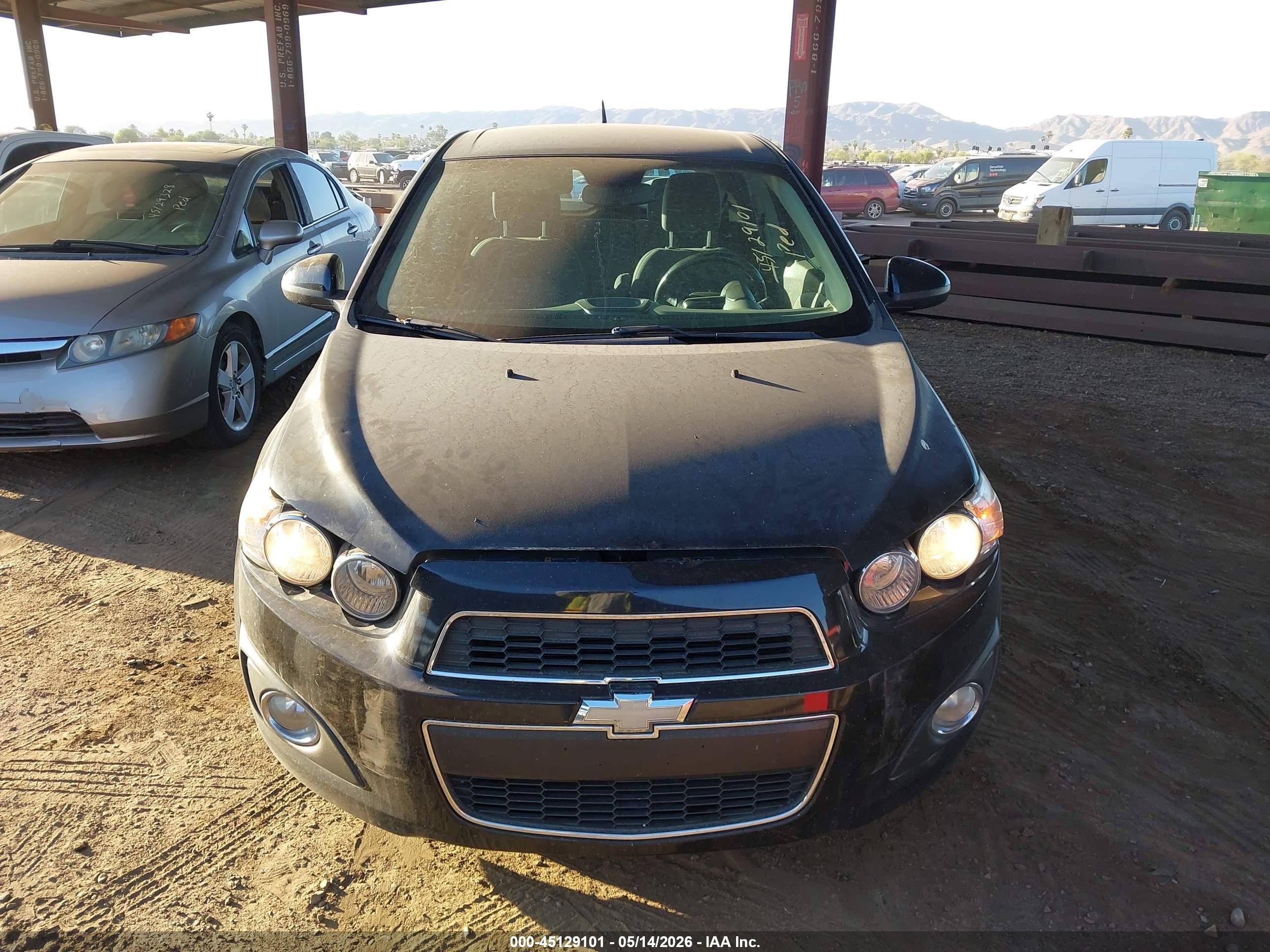 2012 Chevrolet Sonic 2lt Black vin: 1G1JC6SH2C4156953