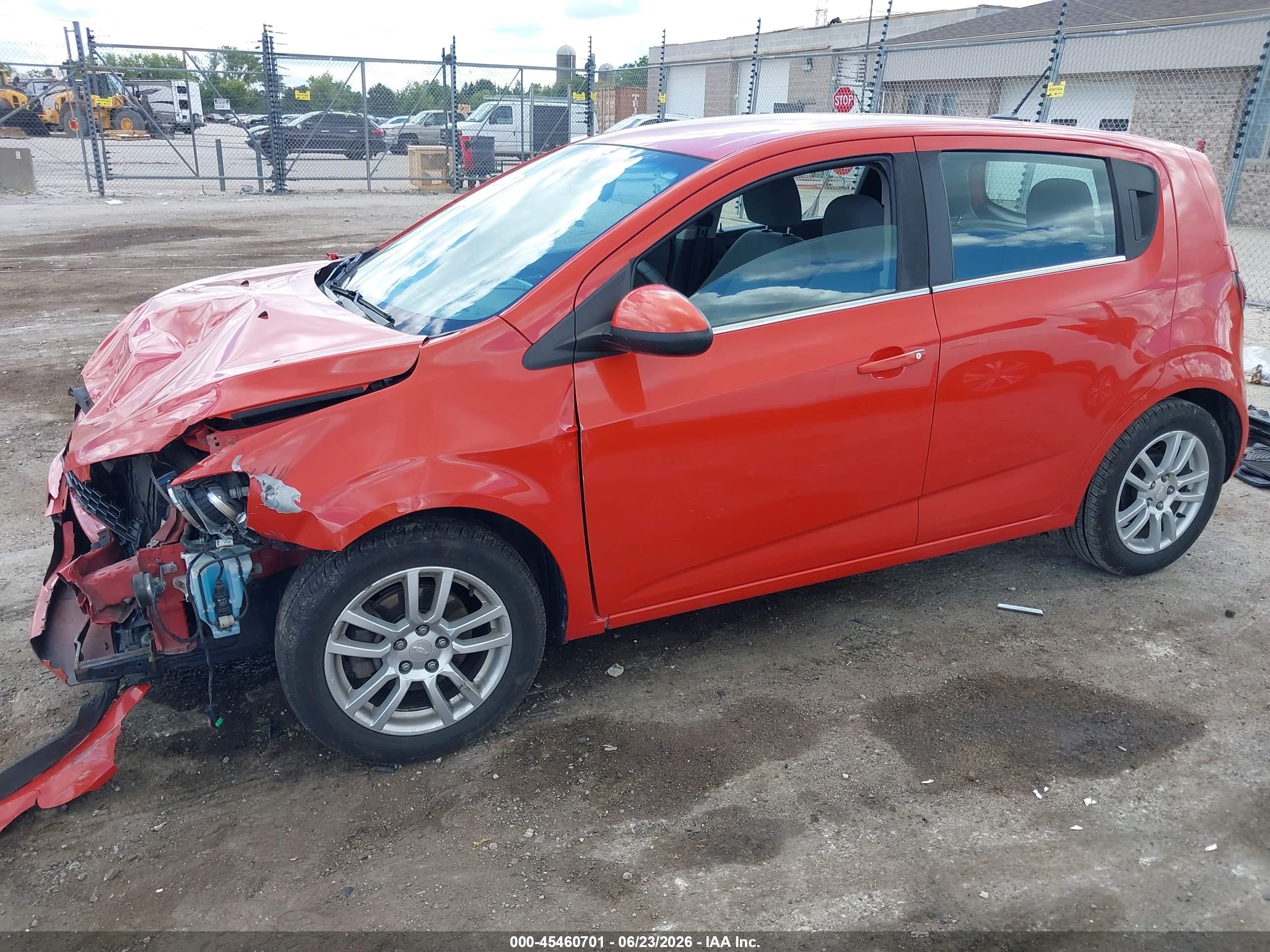 2013 Chevrolet Sonic Lt Auto Orange vin: 1G1JC6SH2D4187380