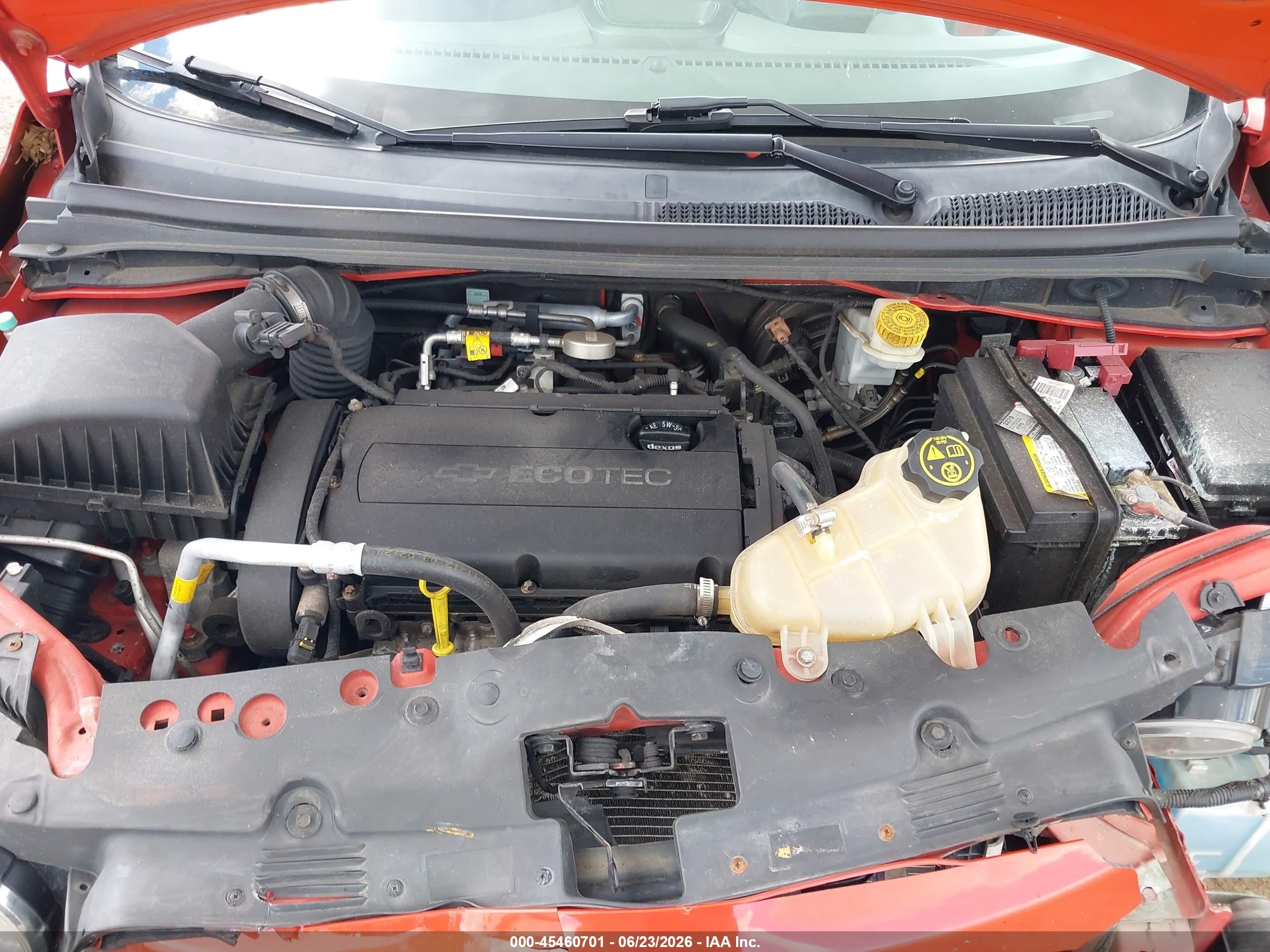 2013 Chevrolet Sonic Lt Auto Orange vin: 1G1JC6SH2D4187380