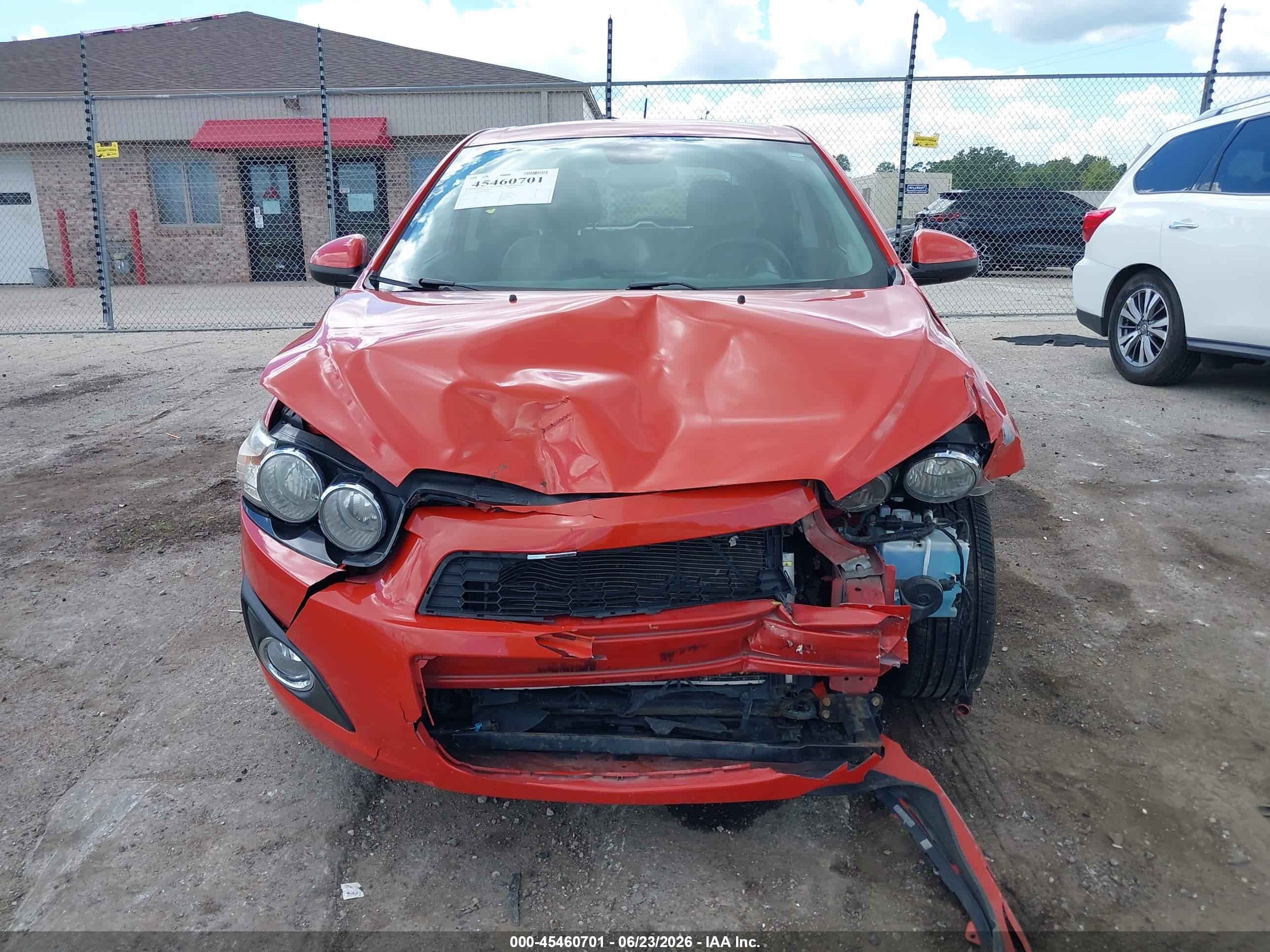2013 Chevrolet Sonic Lt Auto Orange vin: 1G1JC6SH2D4187380