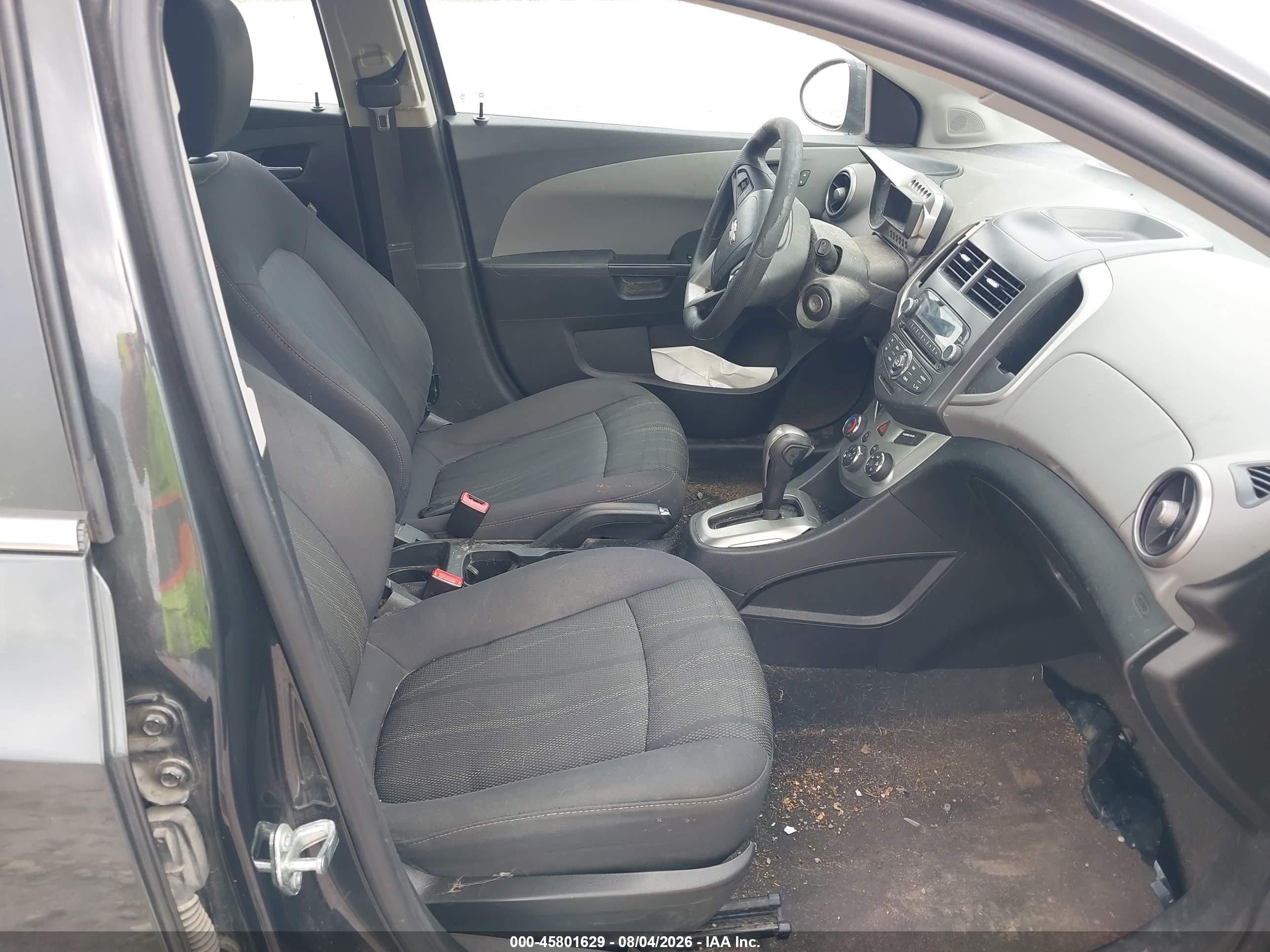 2015 Chevrolet Sonic Lt Auto Black vin: 1G1JC6SH2F4146878