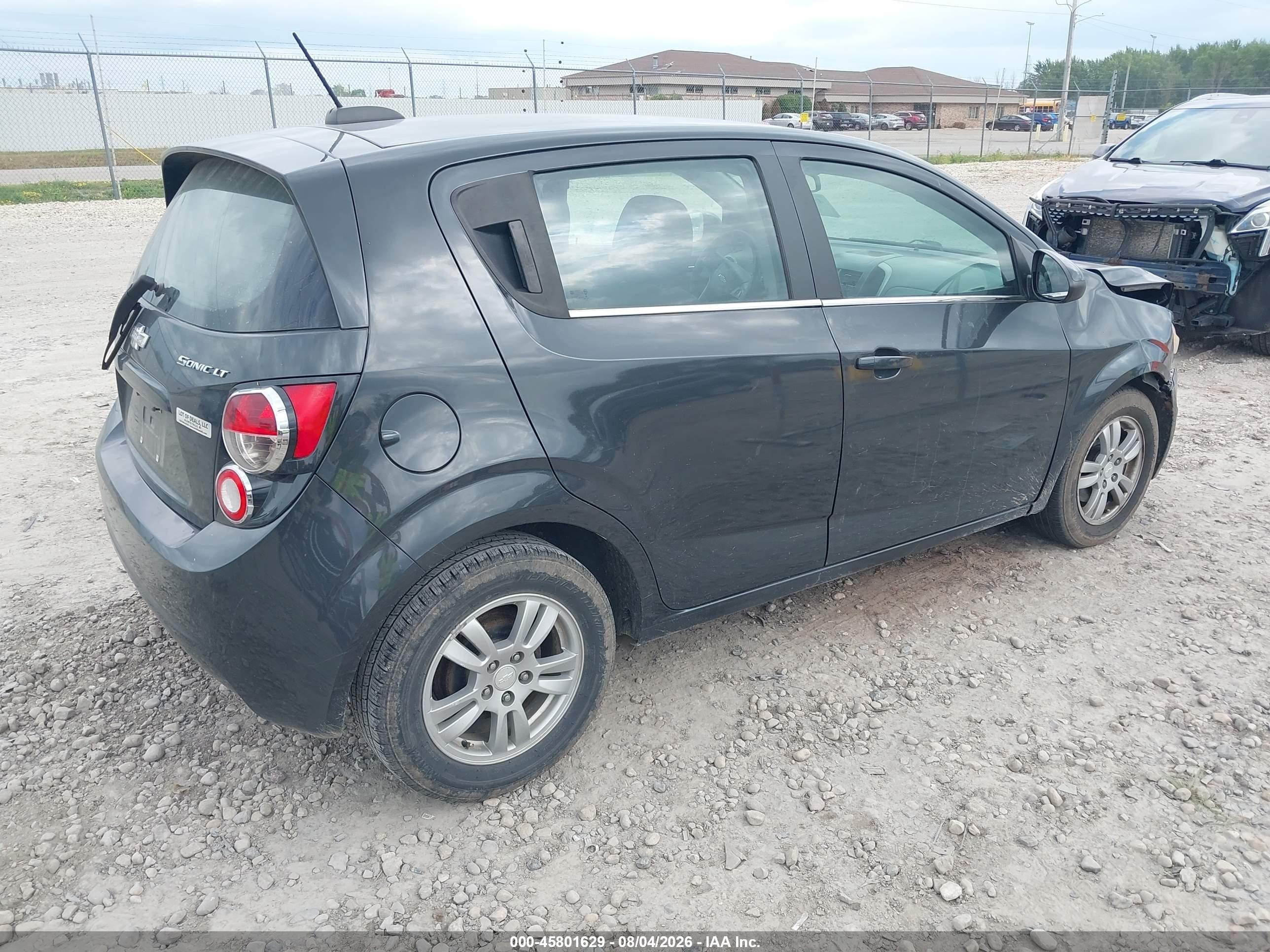 2015 Chevrolet Sonic Lt Auto Black vin: 1G1JC6SH2F4146878