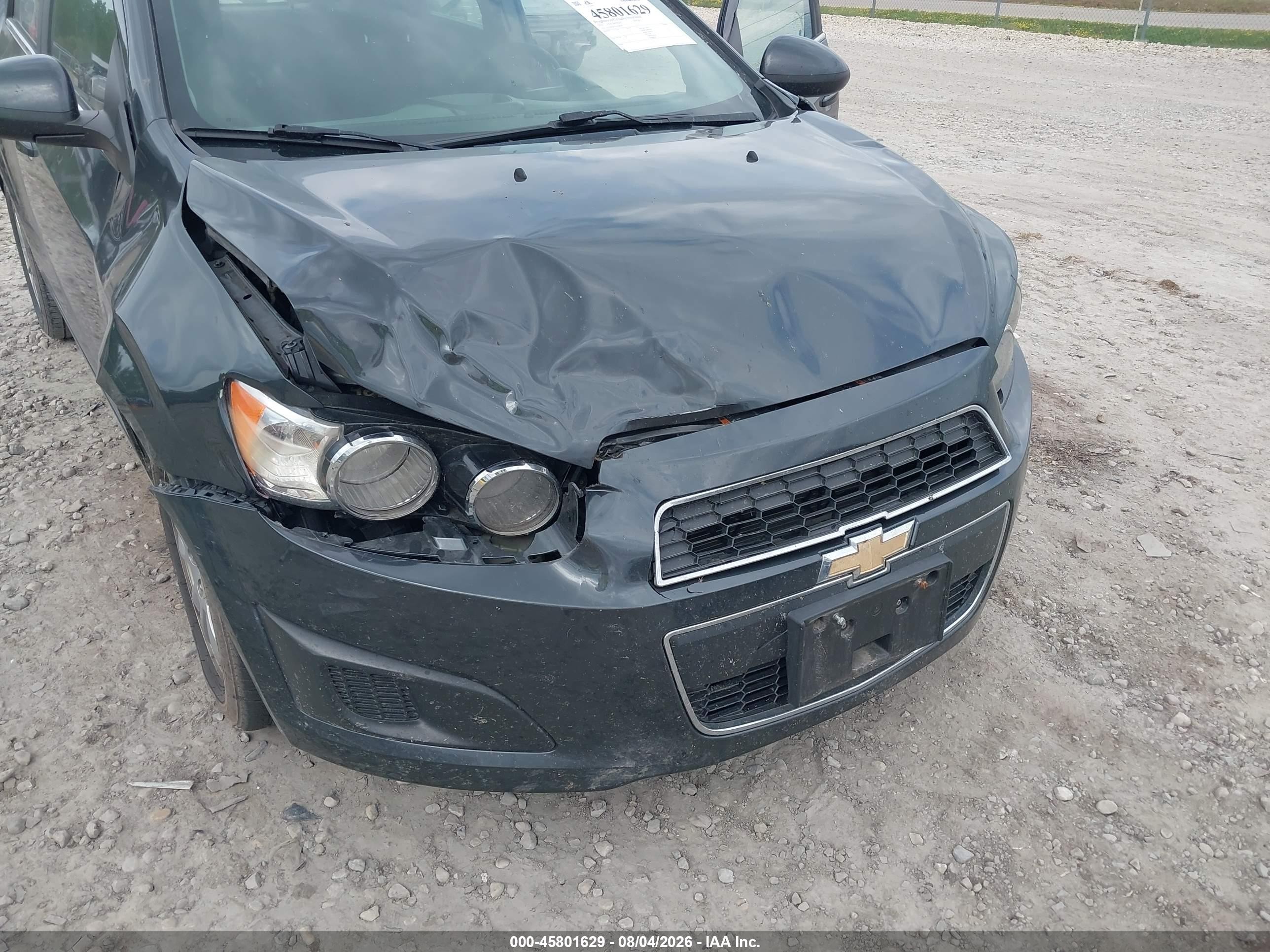 2015 Chevrolet Sonic Lt Auto Black vin: 1G1JC6SH2F4146878