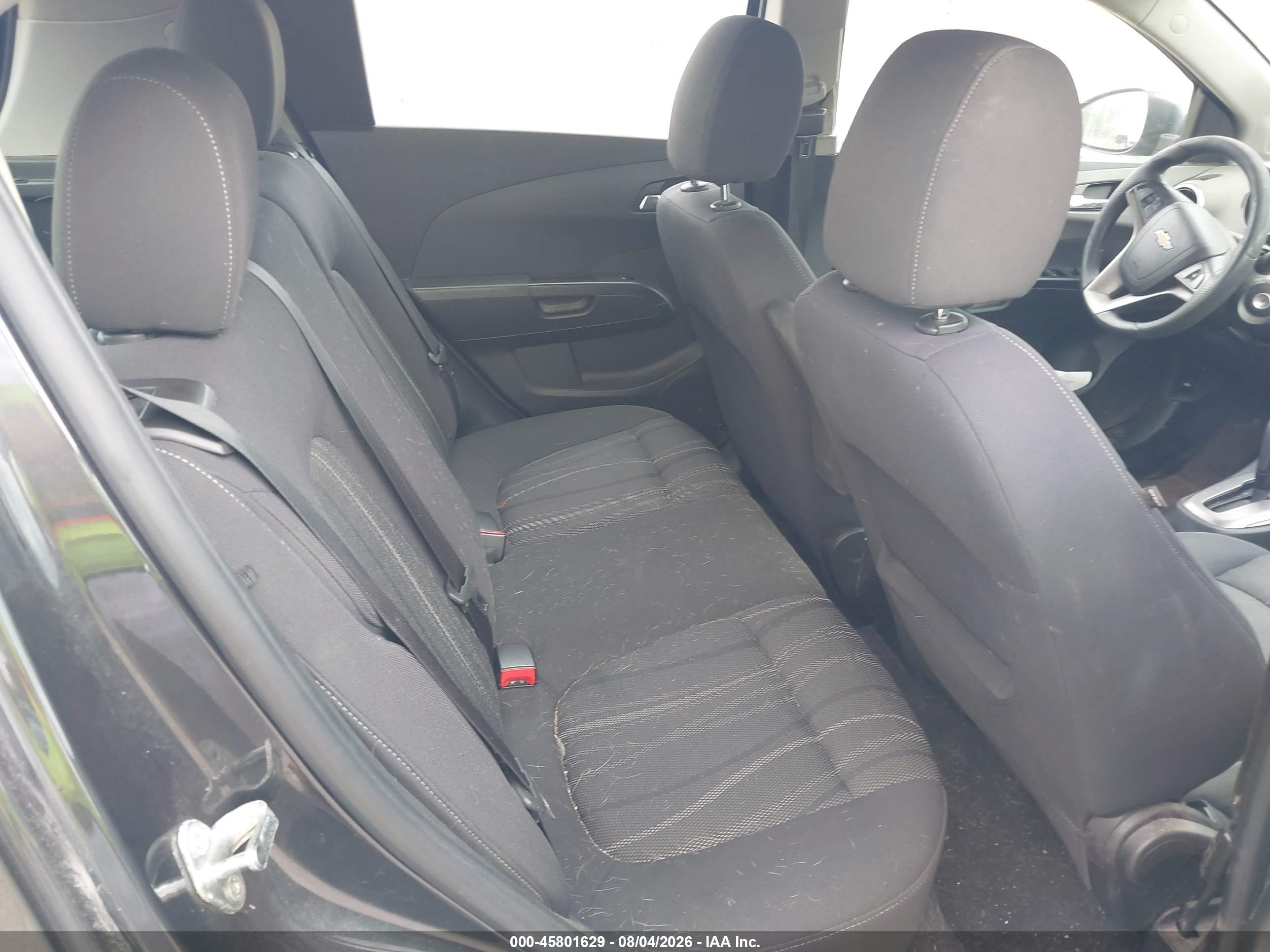 2015 Chevrolet Sonic Lt Auto Black vin: 1G1JC6SH2F4146878