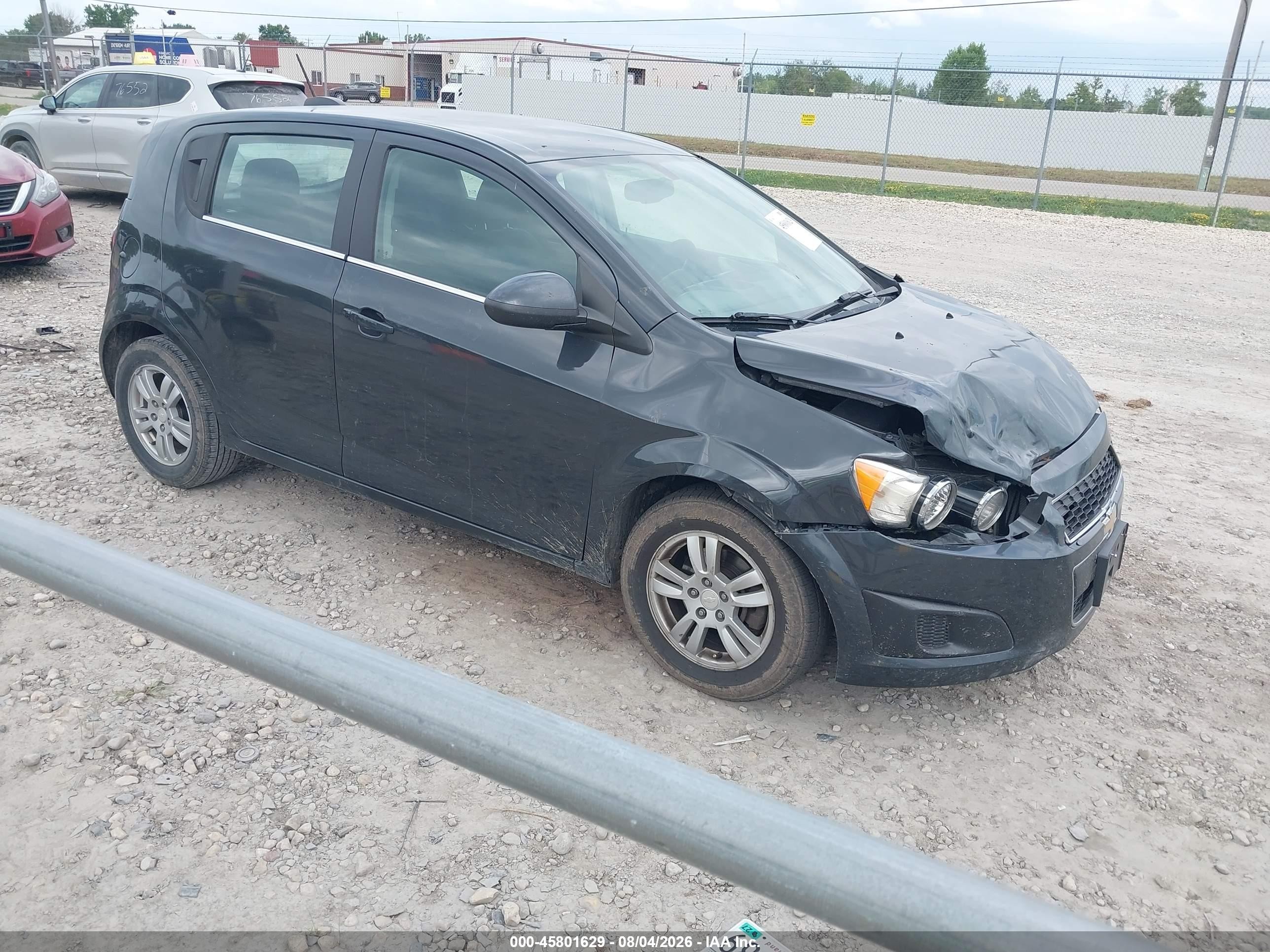 2015 Chevrolet Sonic Lt Auto Black vin: 1G1JC6SH2F4146878