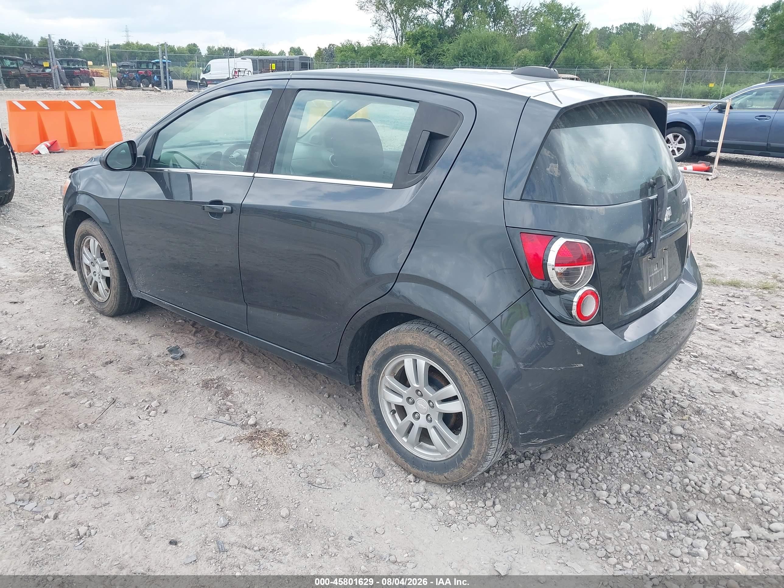 2015 Chevrolet Sonic Lt Auto Black vin: 1G1JC6SH2F4146878