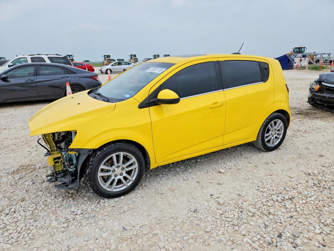 2015 Chevrolet Sonic Lt Yellow vin: 1G1JC6SH2F4178990