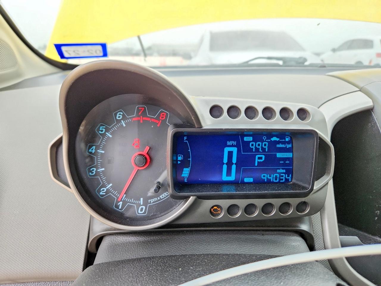 2015 Chevrolet Sonic Lt Yellow vin: 1G1JC6SH2F4178990