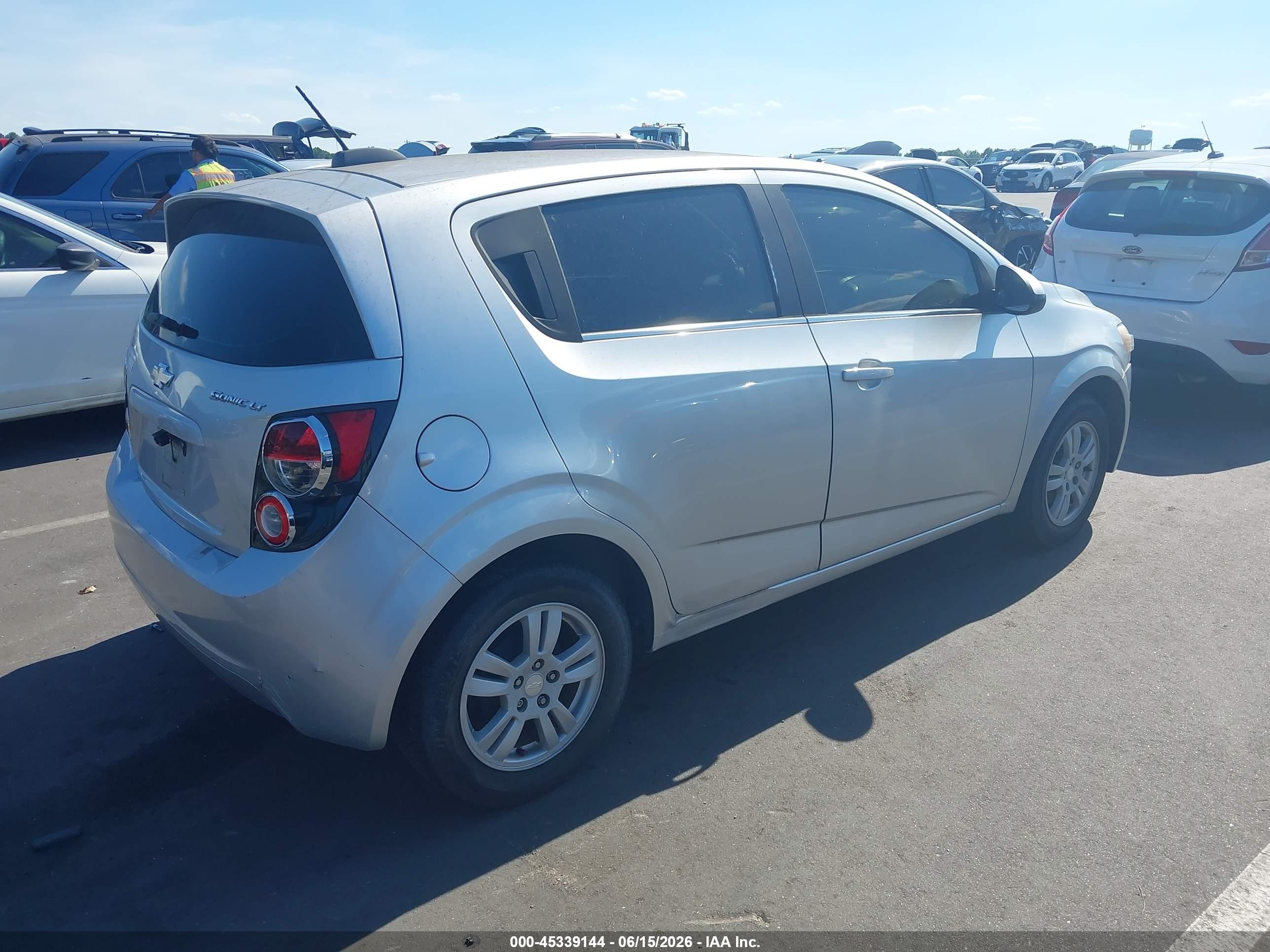 2015 Chevrolet Sonic Lt Auto Gray vin: 1G1JC6SH2F4199225
