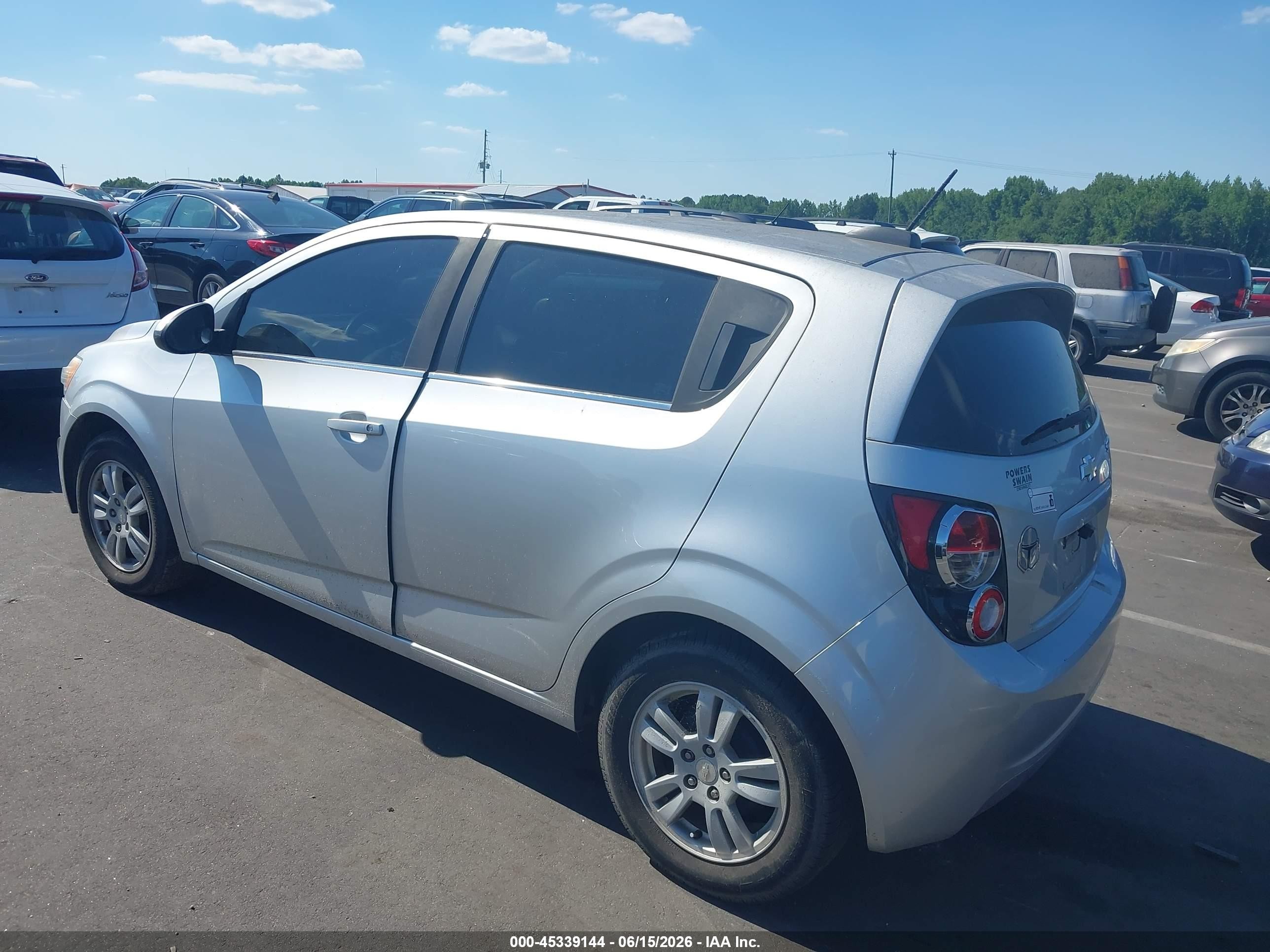 2015 Chevrolet Sonic Lt Auto Gray vin: 1G1JC6SH2F4199225
