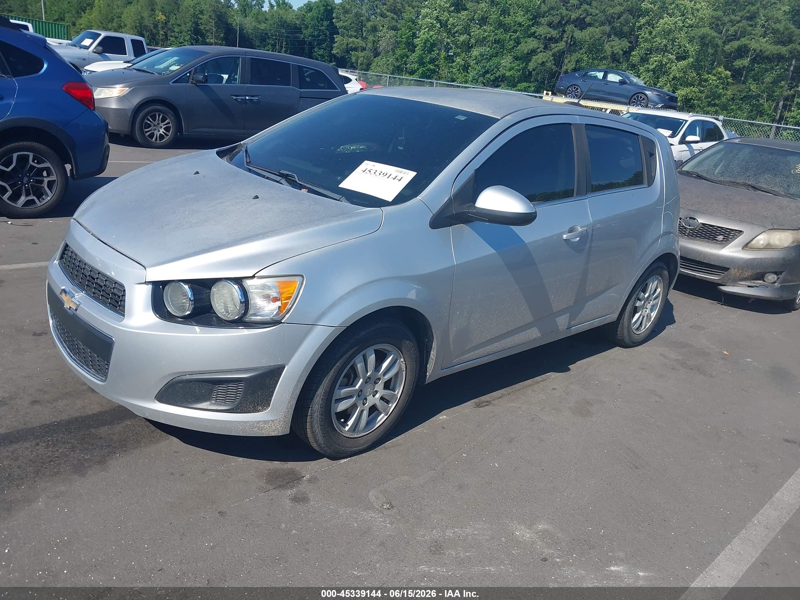 2015 Chevrolet Sonic Lt Auto Gray vin: 1G1JC6SH2F4199225