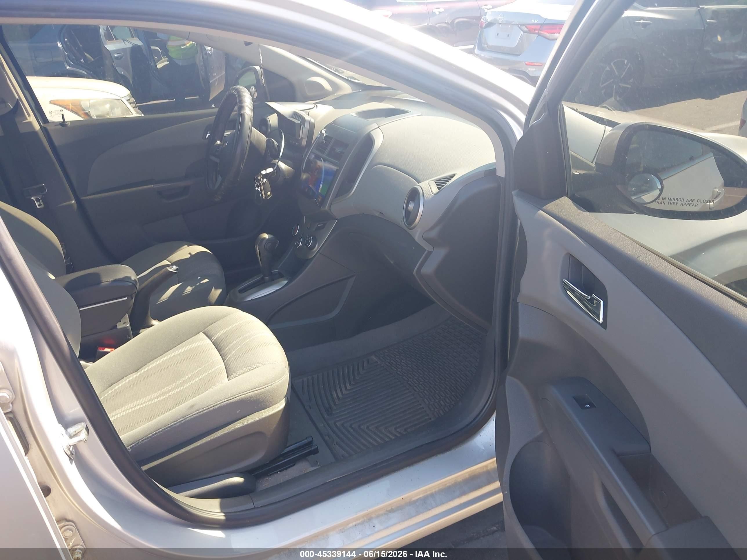 2015 Chevrolet Sonic Lt Auto Gray vin: 1G1JC6SH2F4199225