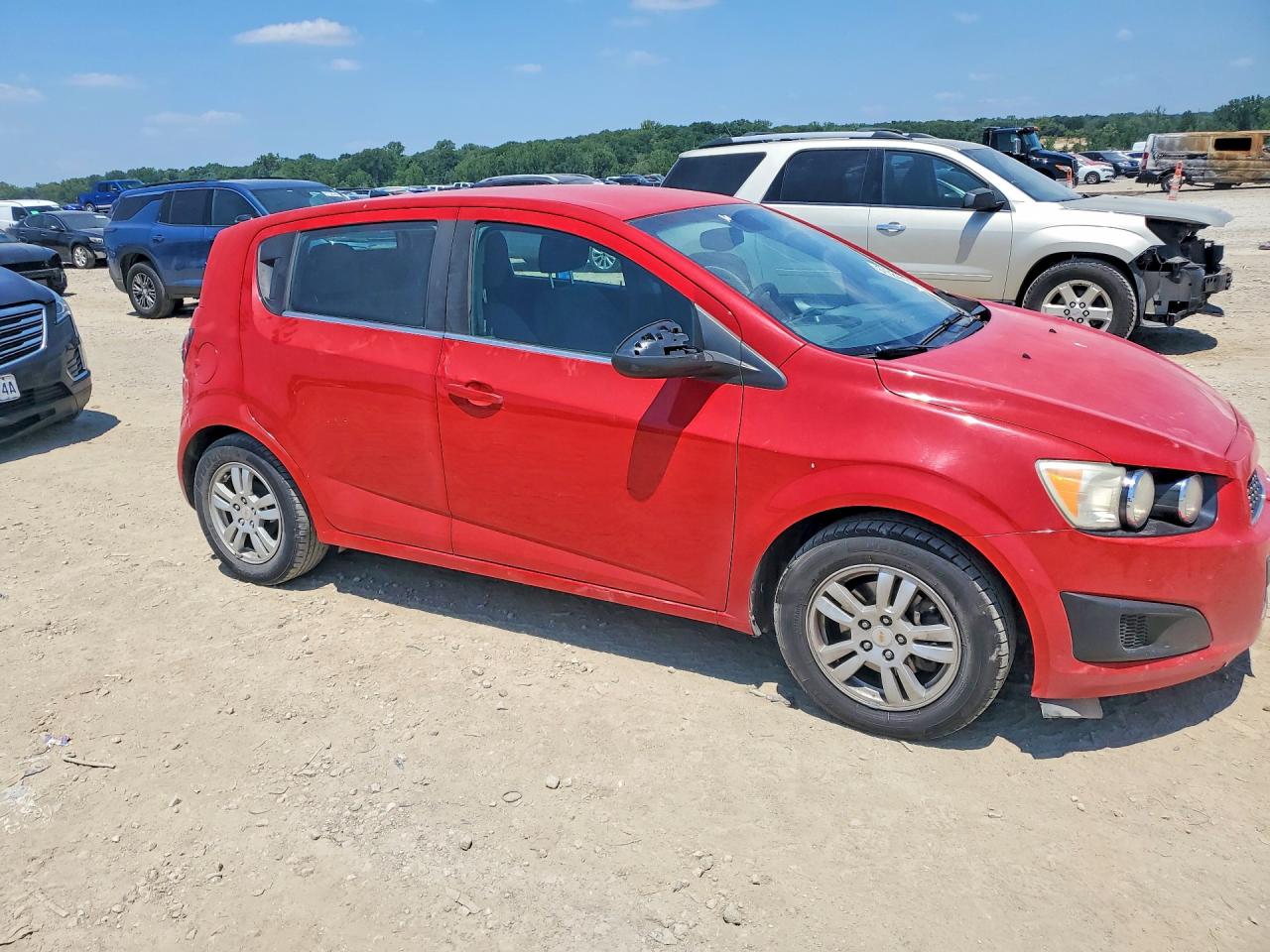 2012 Chevrolet Sonic Lt Red vin: 1G1JC6SH3C4107082