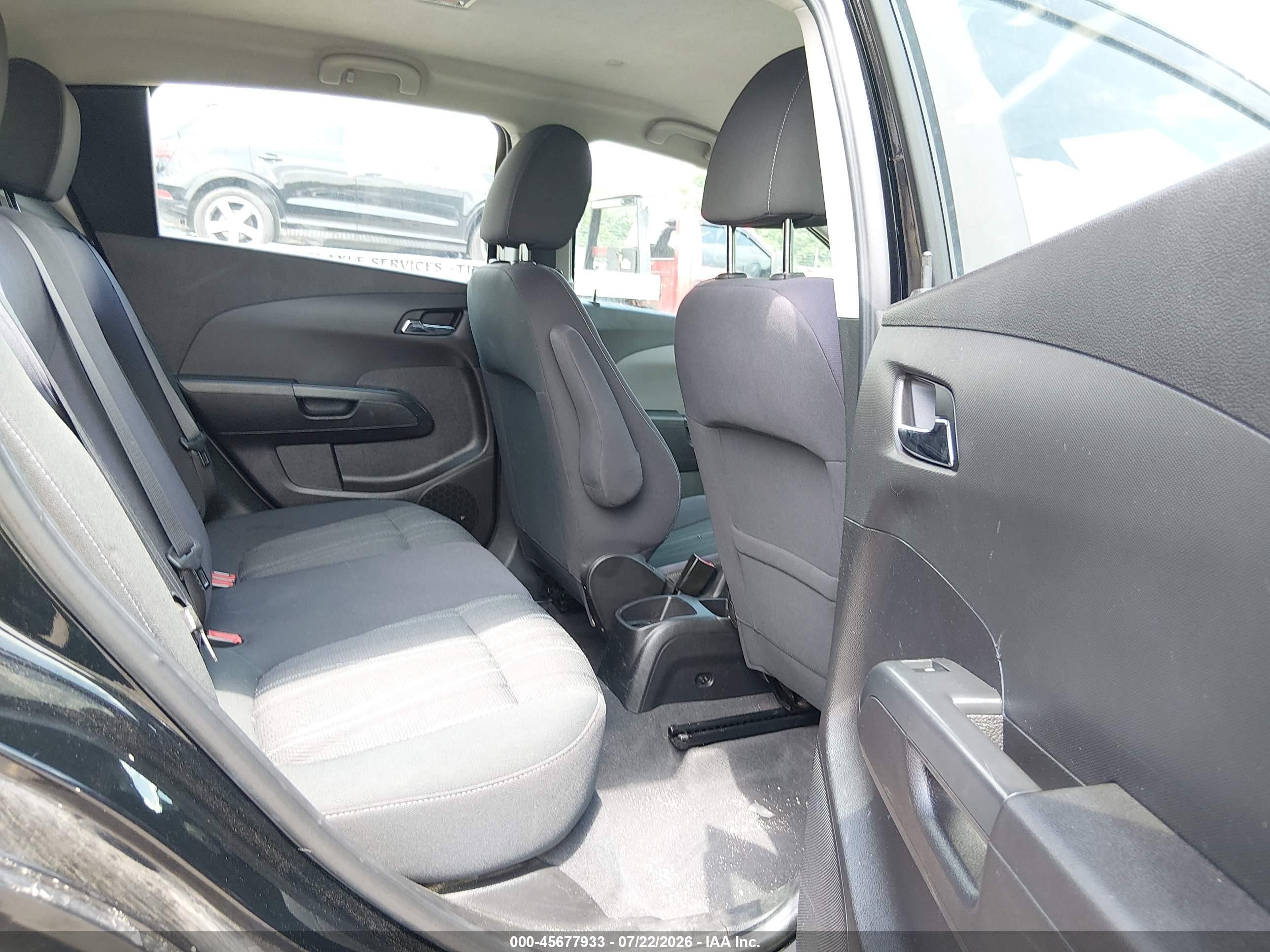 2012 Chevrolet Sonic 2lt Black vin: 1G1JC6SH3C4137084