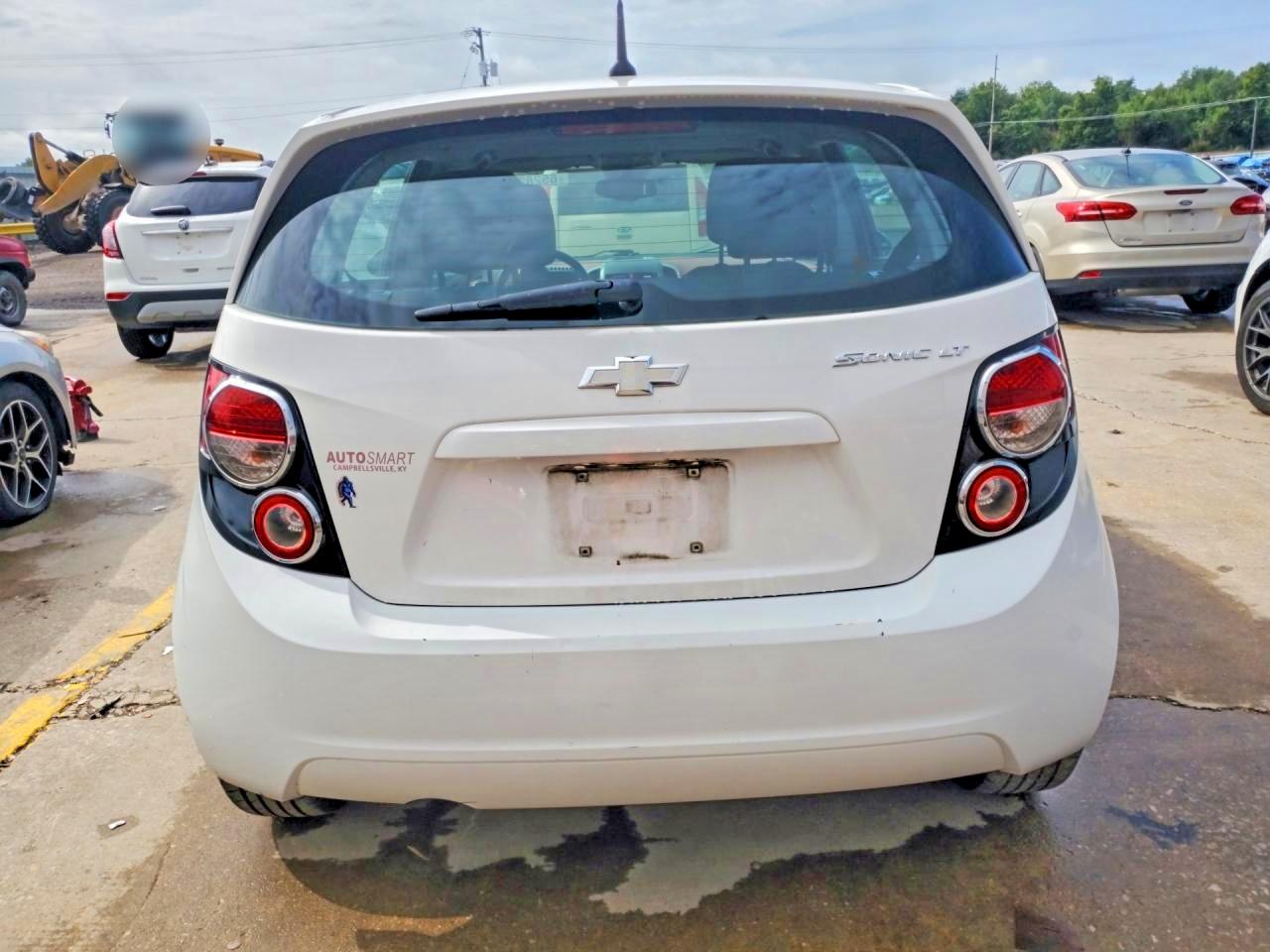 2012 Chevrolet Sonic Lt White vin: 1G1JC6SH3C4147226