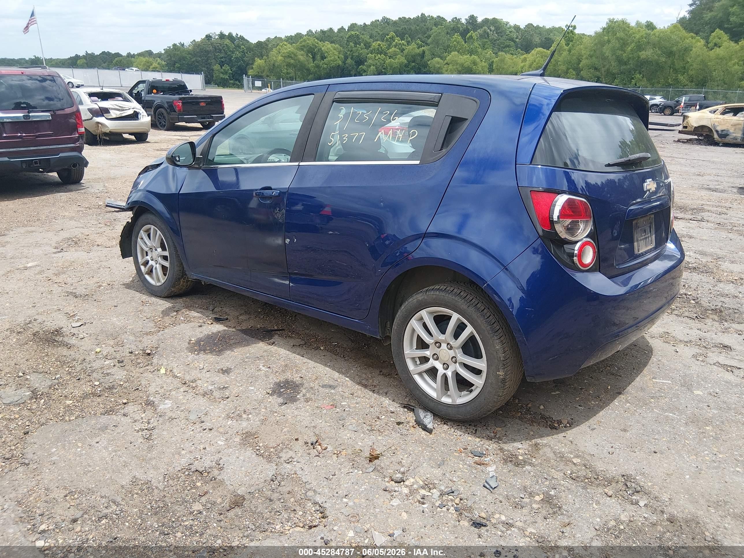 2012 Chevrolet Sonic 2lt Синий vin: 1G1JC6SH3C4214214