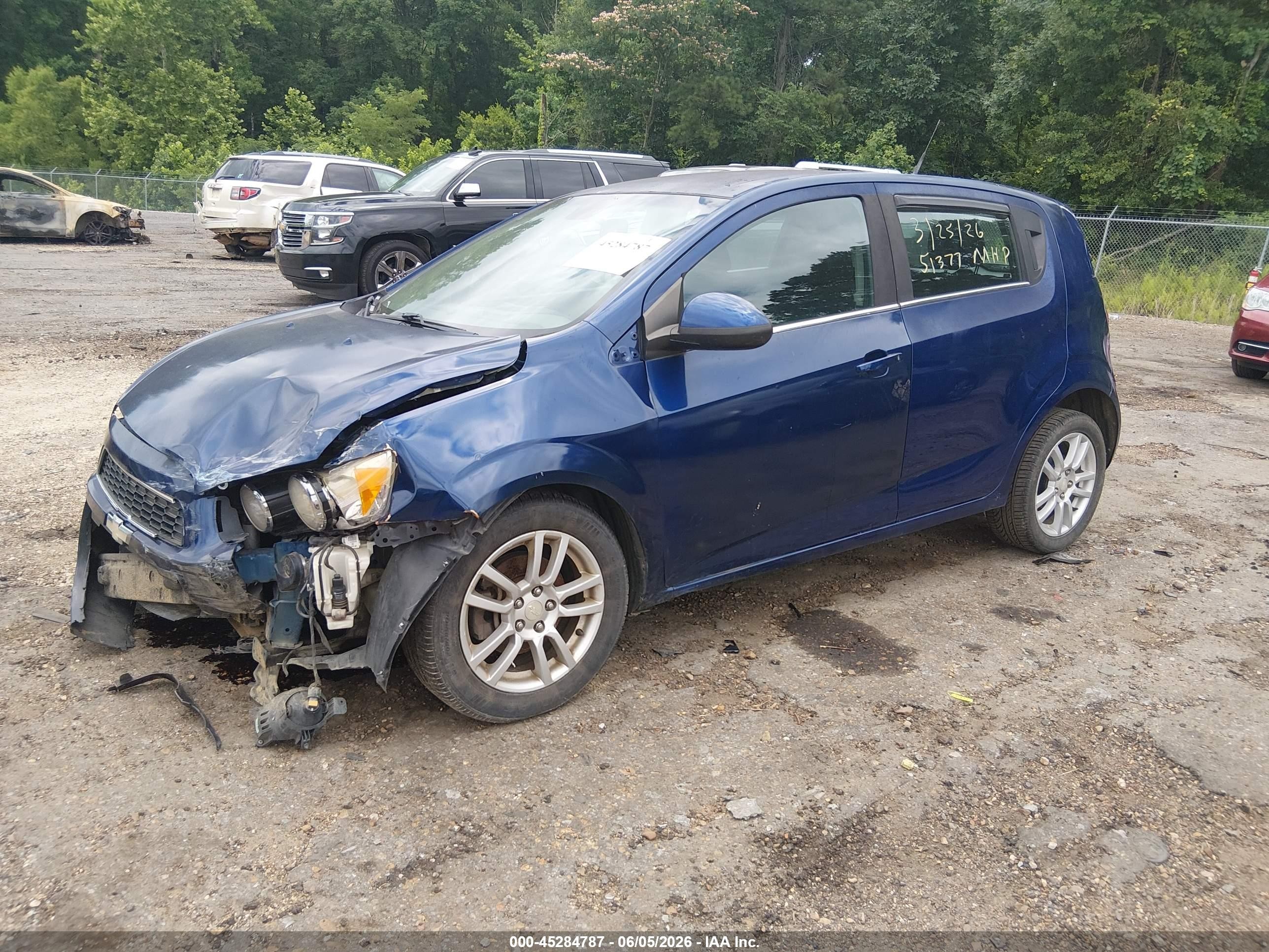 2012 Chevrolet Sonic 2lt Синий vin: 1G1JC6SH3C4214214