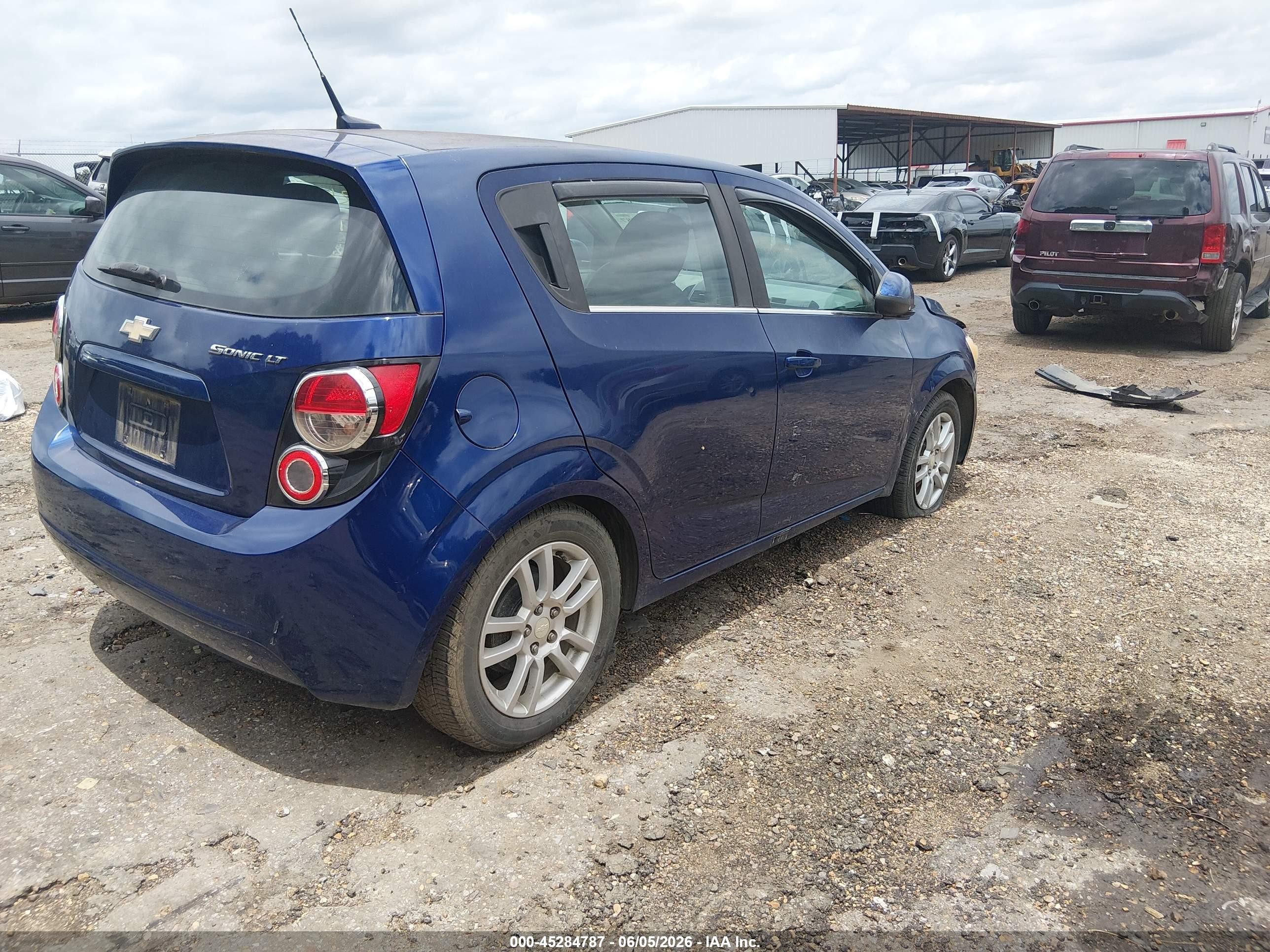 2012 Chevrolet Sonic 2lt Синий vin: 1G1JC6SH3C4214214