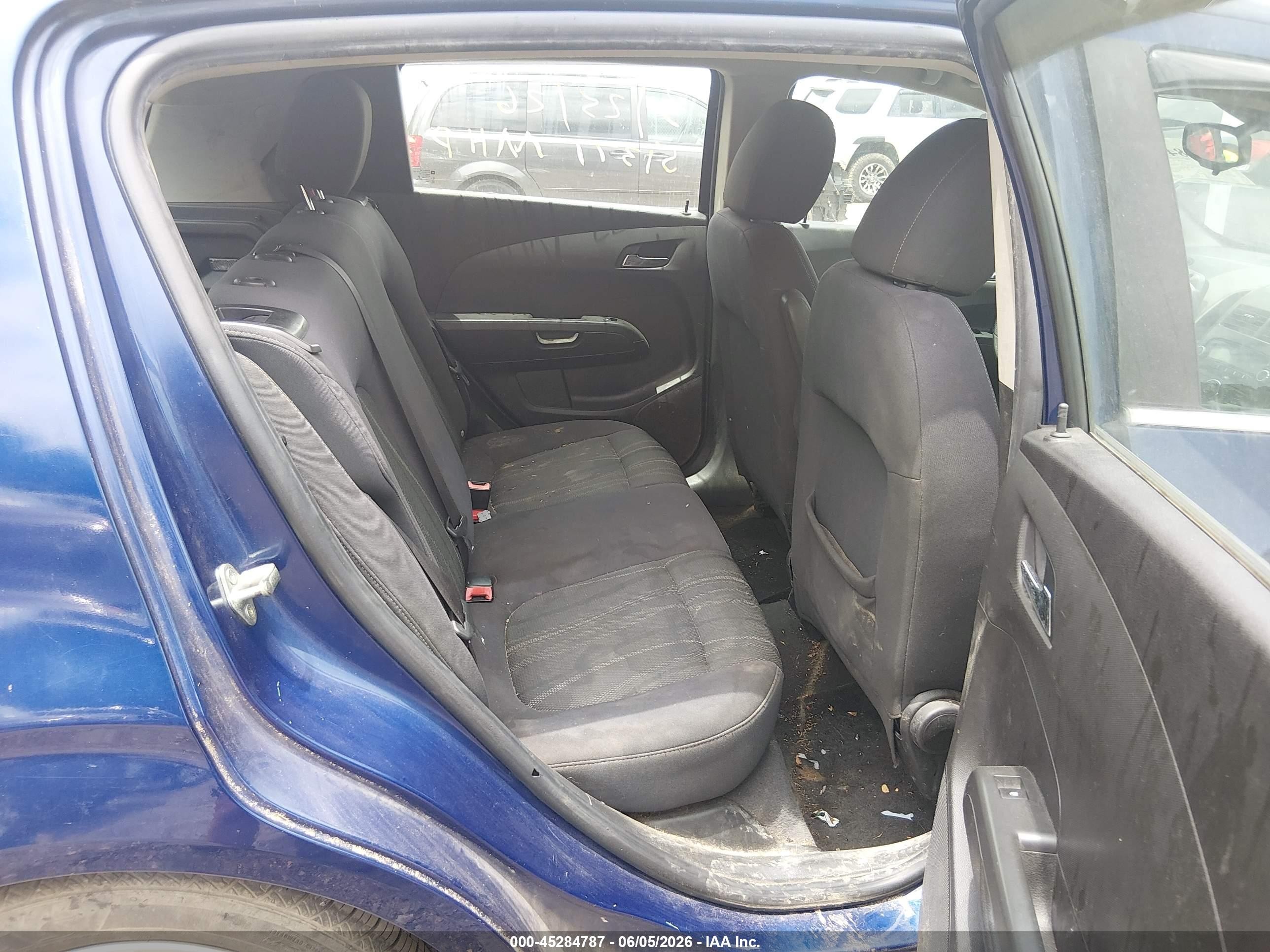2012 Chevrolet Sonic 2lt Синий vin: 1G1JC6SH3C4214214