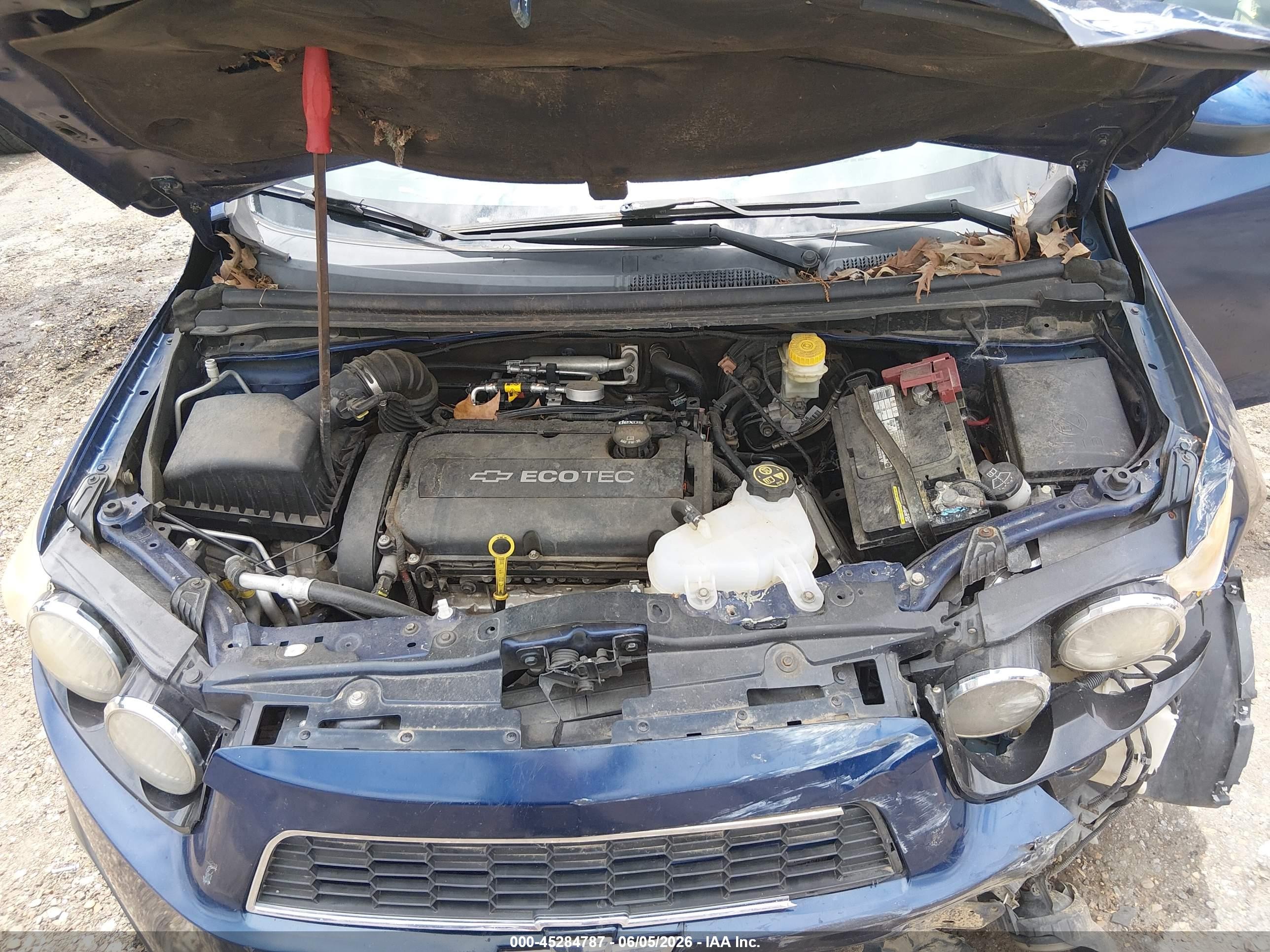 2012 Chevrolet Sonic 2lt Синий vin: 1G1JC6SH3C4214214