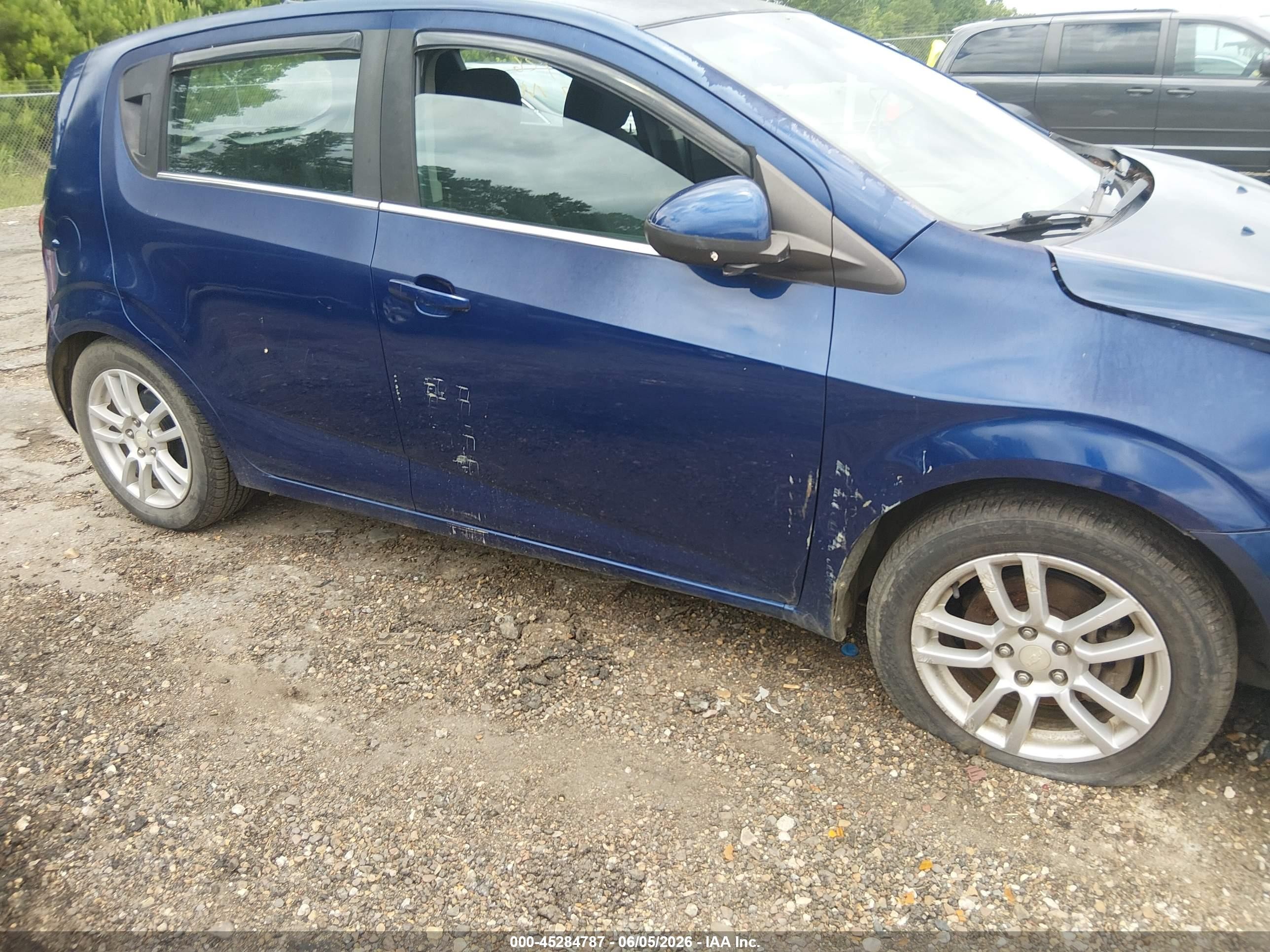 2012 Chevrolet Sonic 2lt Синий vin: 1G1JC6SH3C4214214