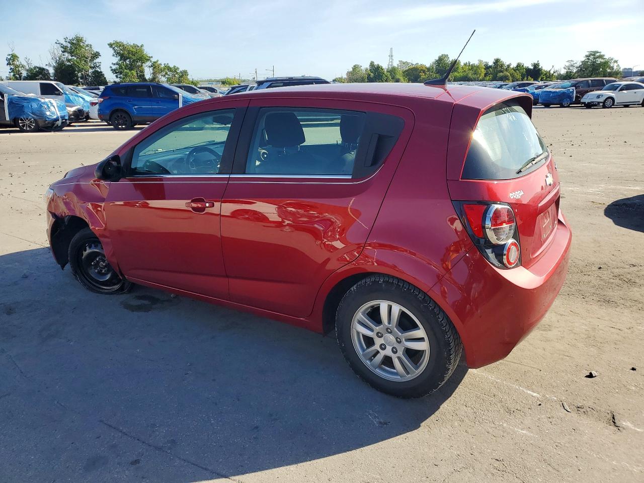 2013 Chevrolet Sonic Lt Red vin: 1G1JC6SH3D4159216